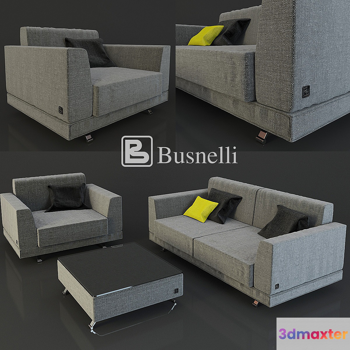 Sofa and armchair Busnelli