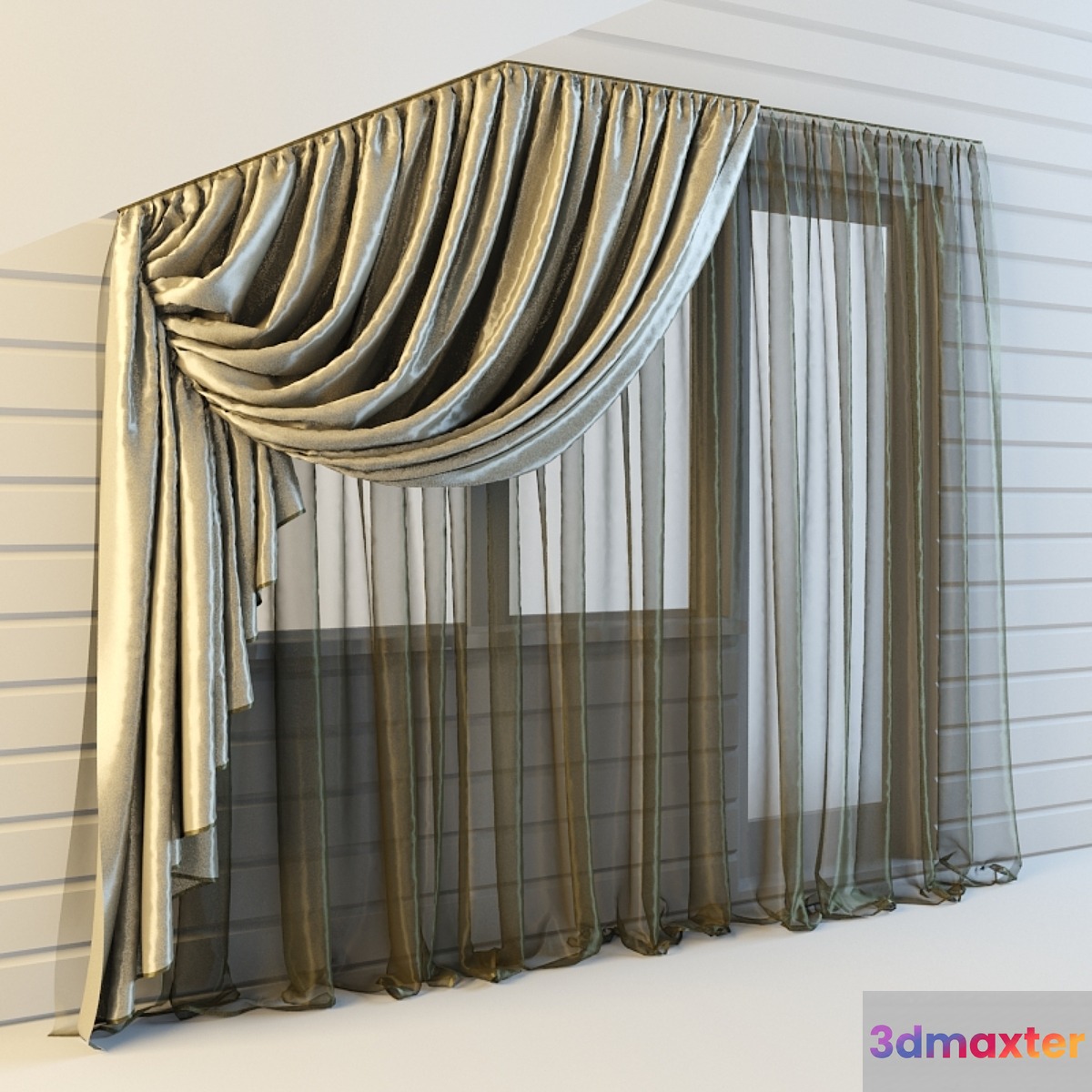 tulle chamfered window - No.2 3D Max
