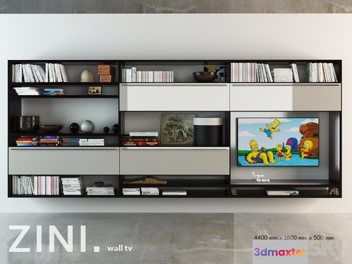 ZINI-WALL-TV - No.2 3D Max