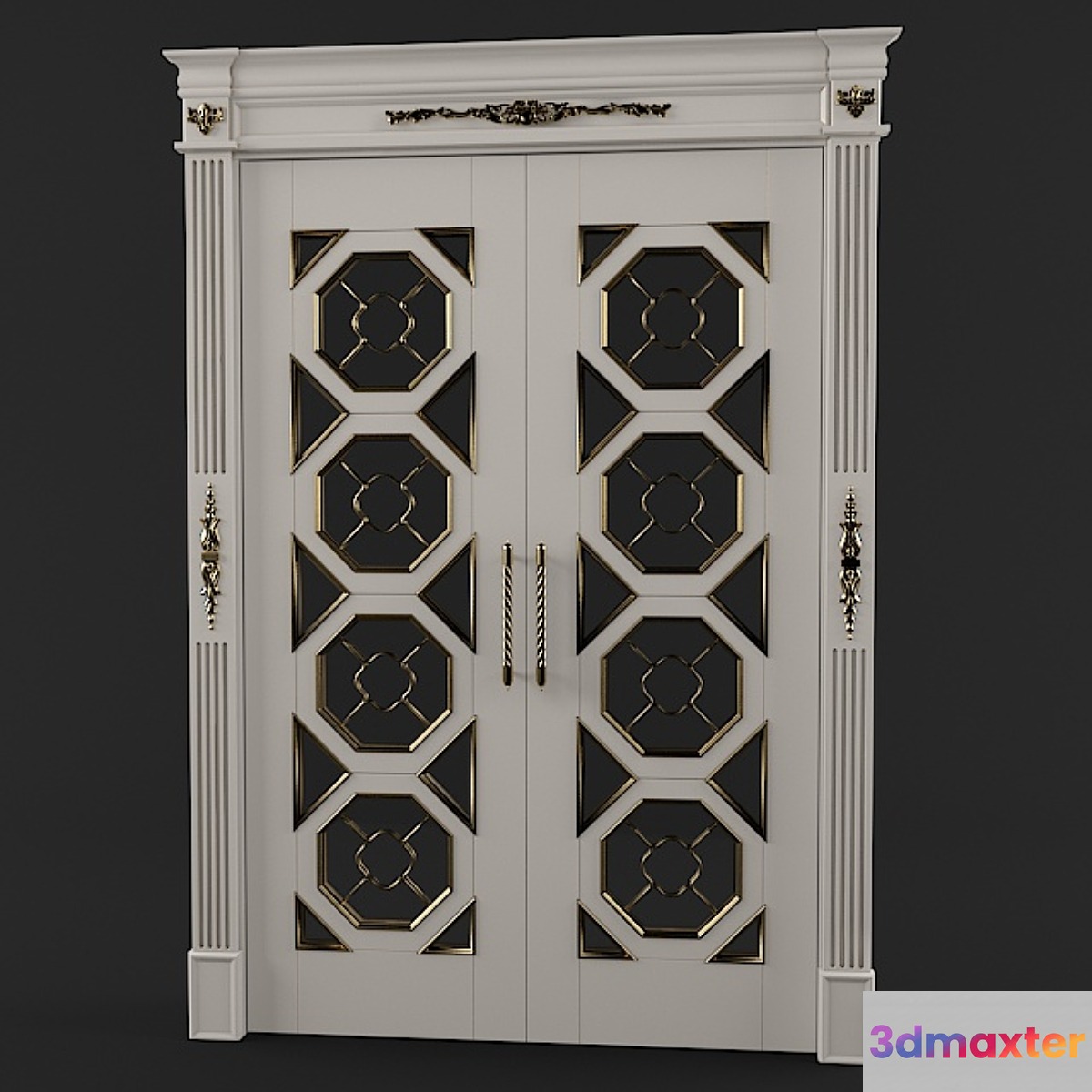Classic double door - No.2 3D Max