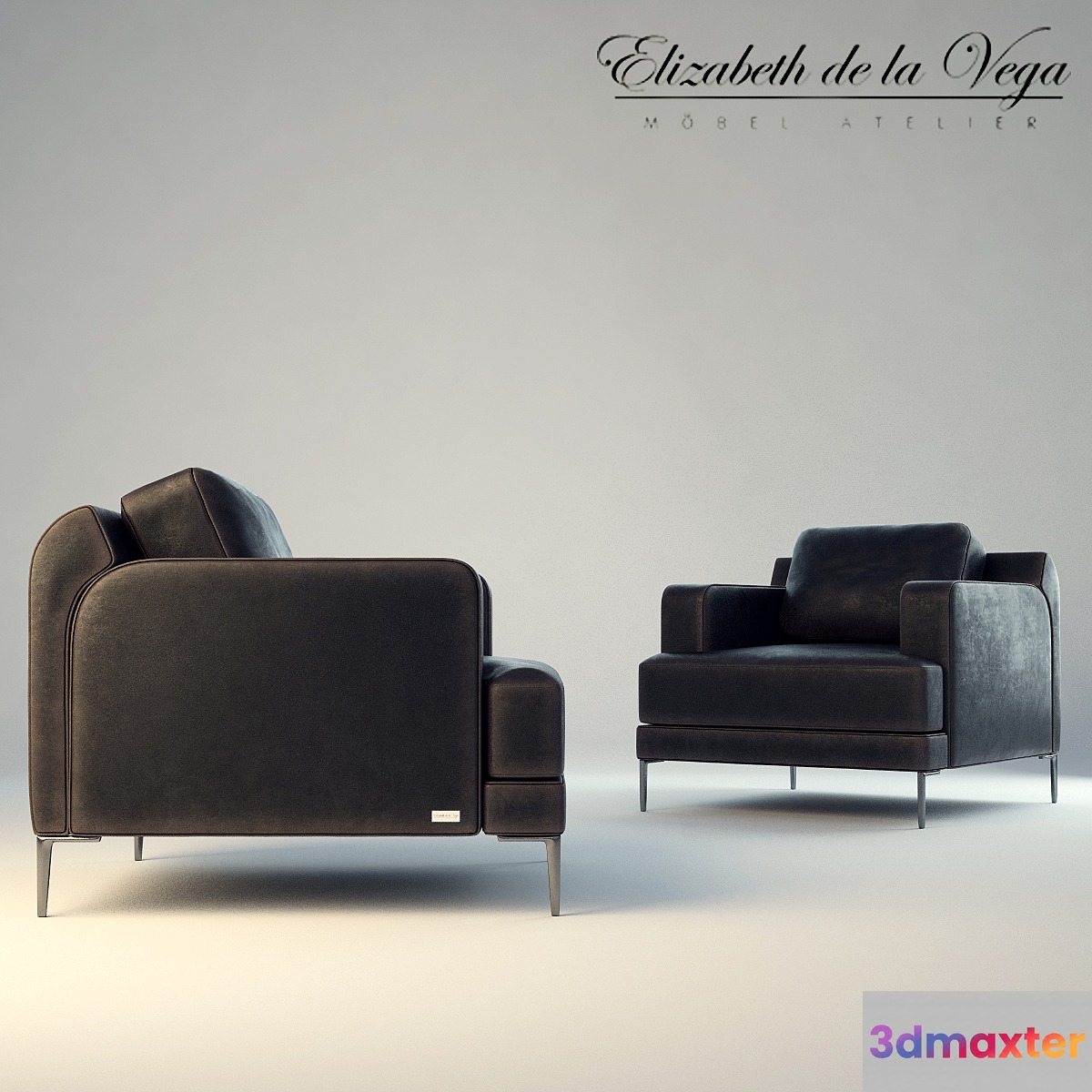 Armchair C025 Elizabeth de la Vega 3D Max