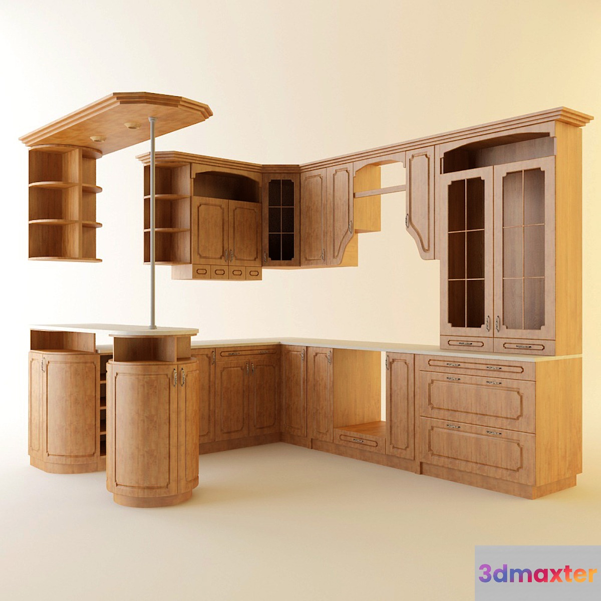 Kitchen set - No.3 3D Max