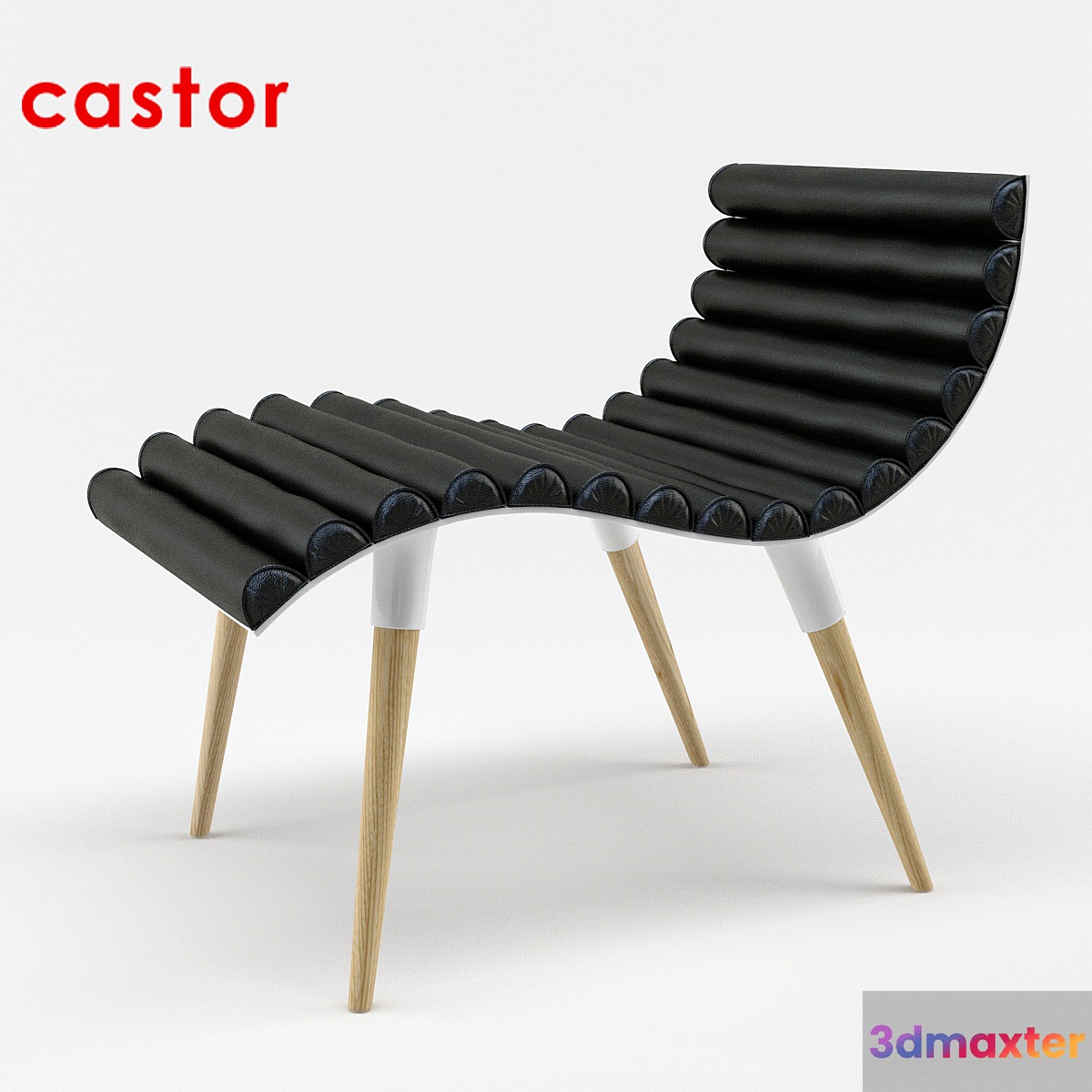Wheelchair Castor Curve 3D Max