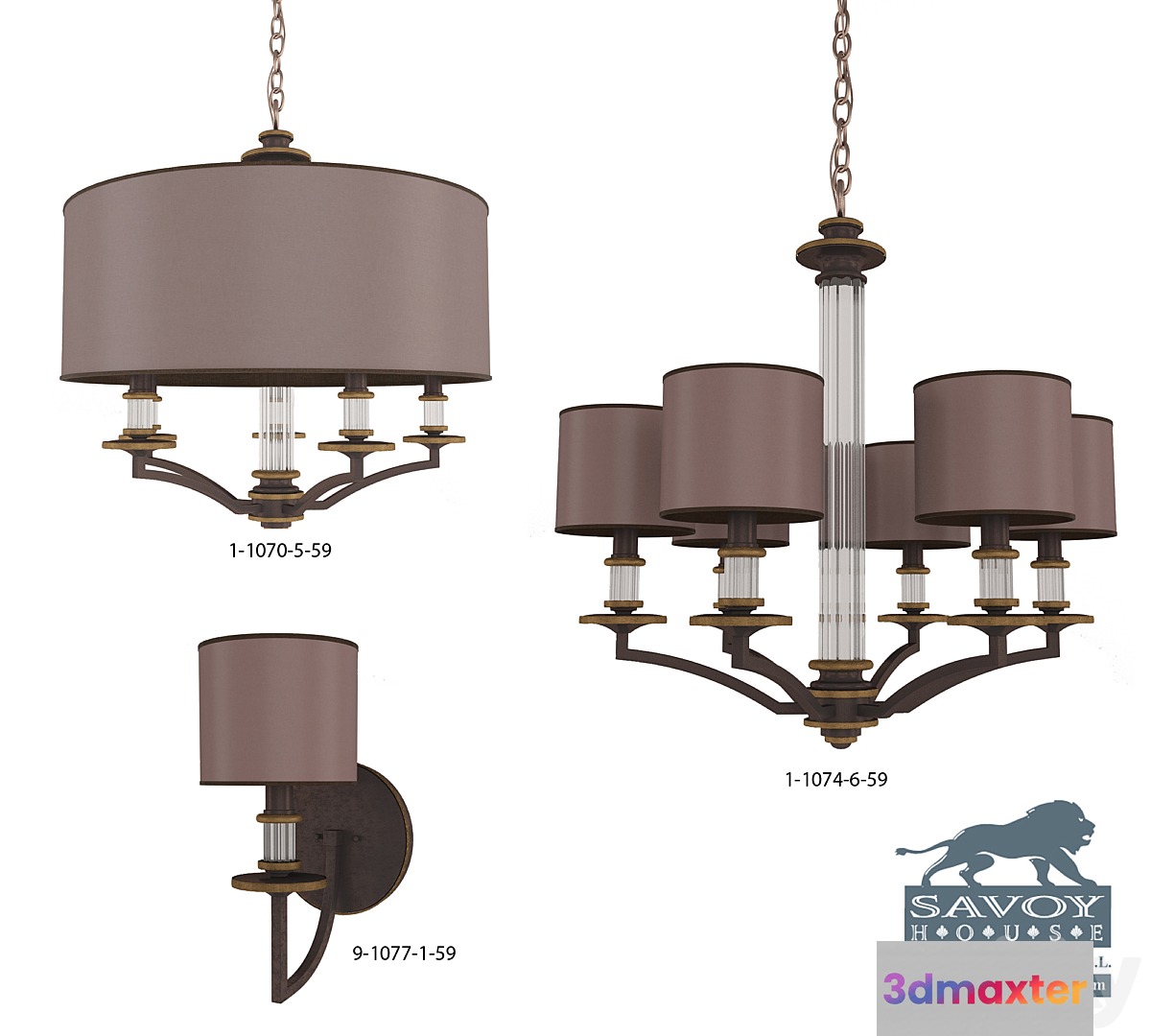 Fixtures Savoy House Europe Modern Royal 3D Max