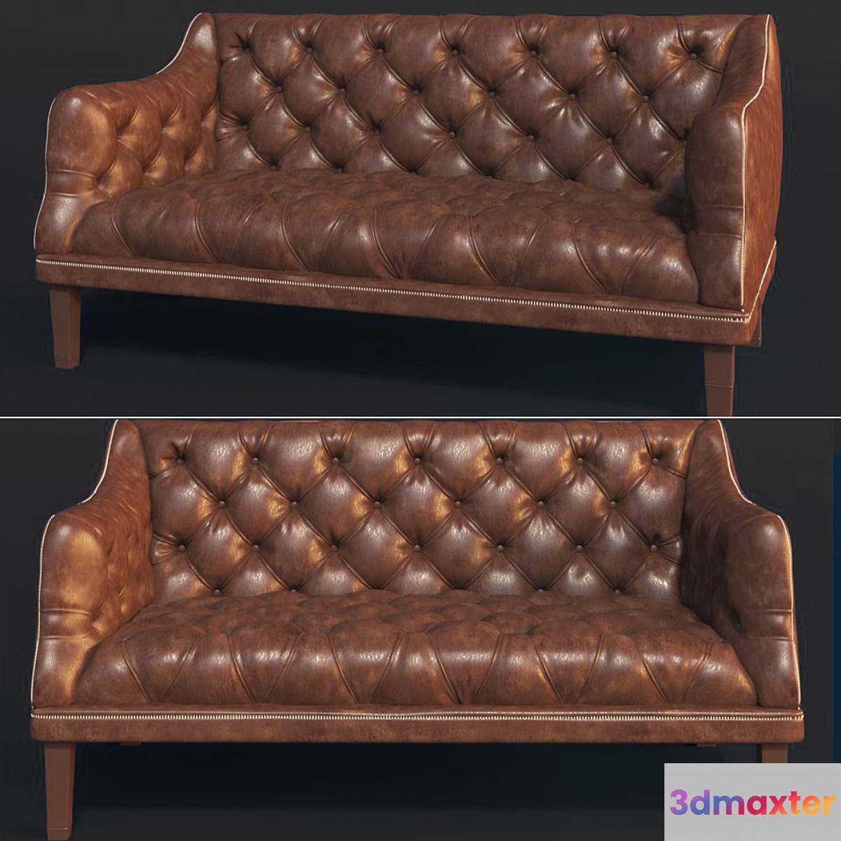 Sofa with buttons