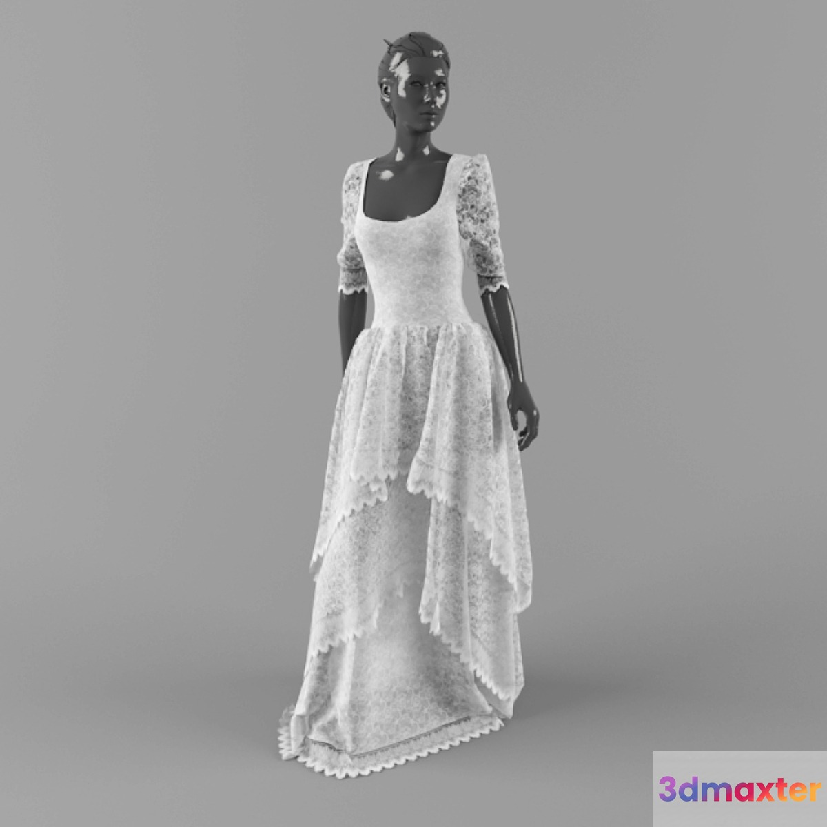 White lace dress