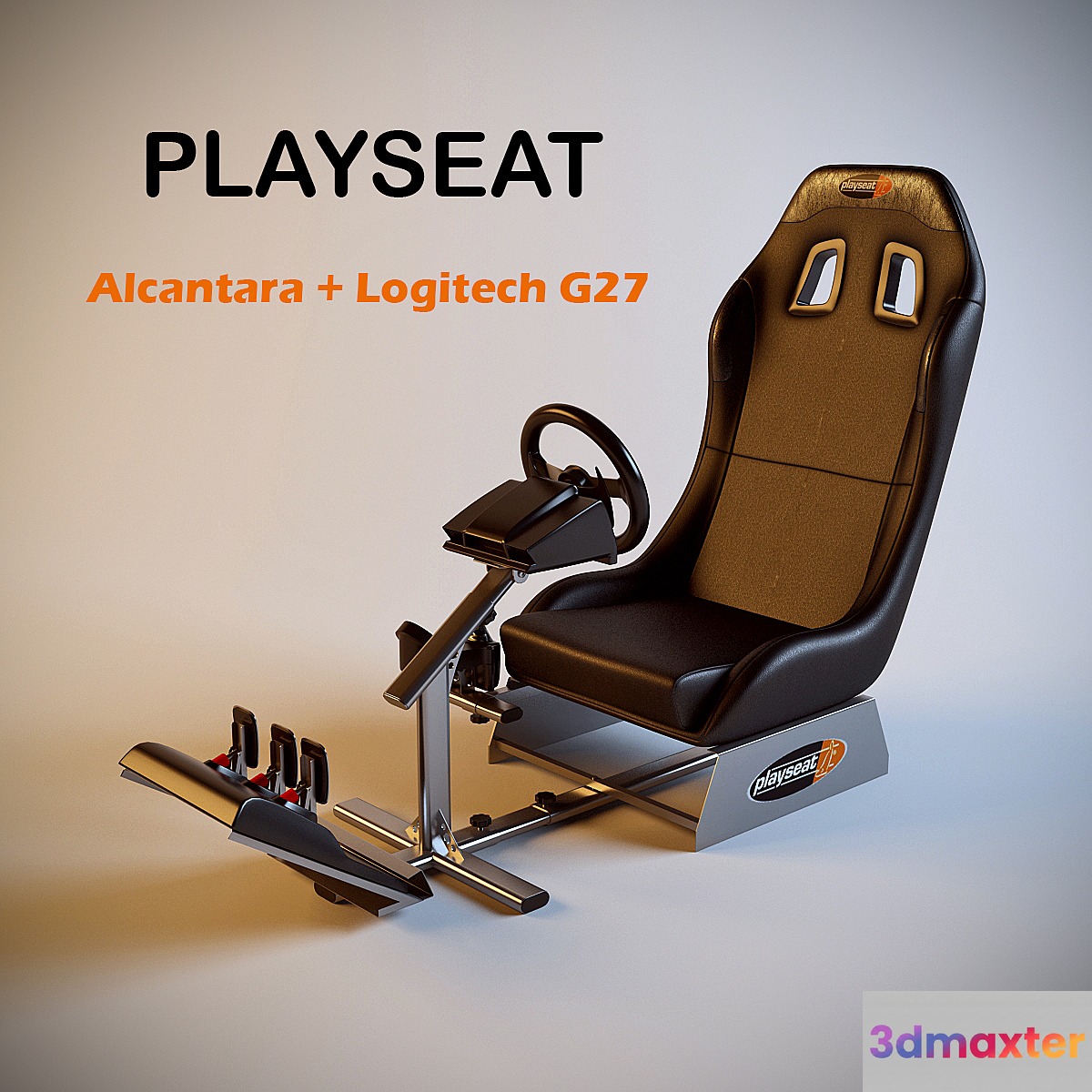 Gaming chair Playseat Alcantara + Logitech G27
