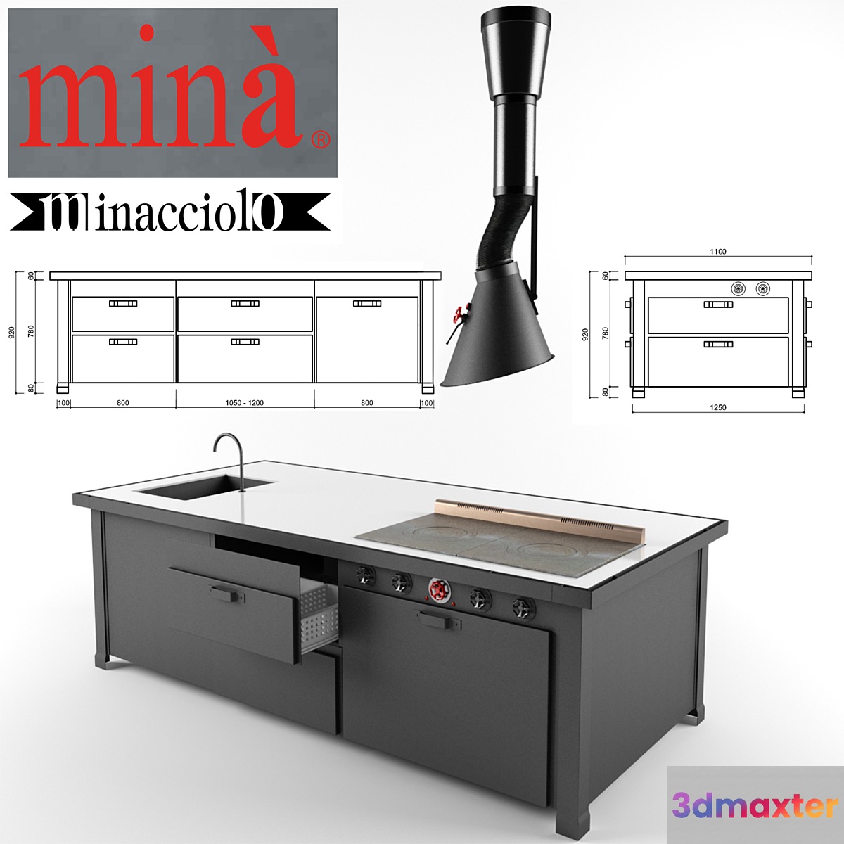 Minacciolo Mina 3D Max