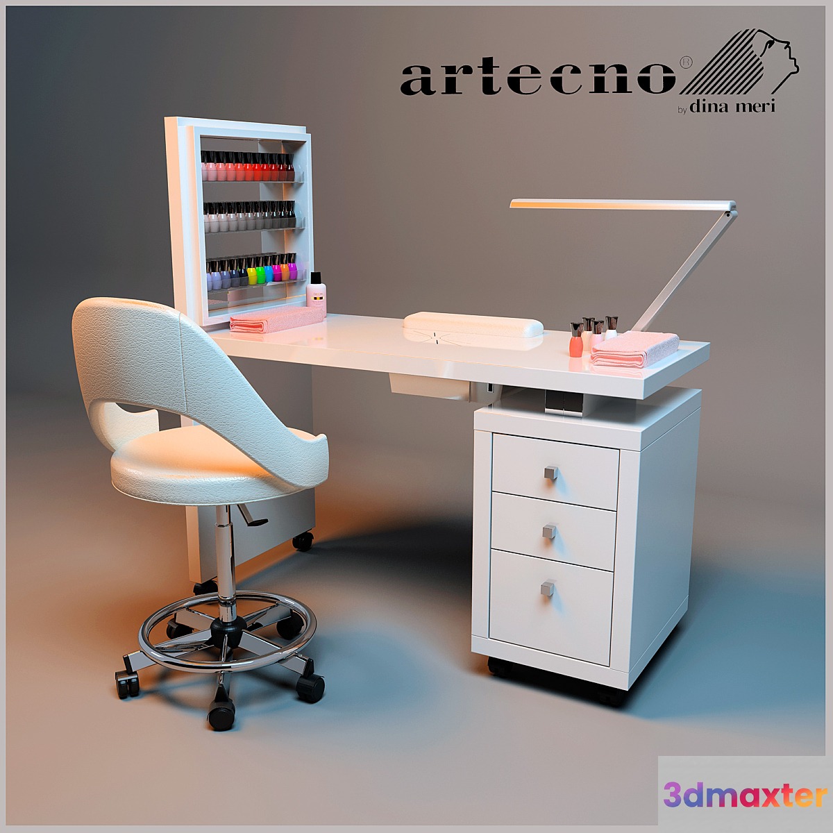 Manicure table with extractor 308LX Artecno