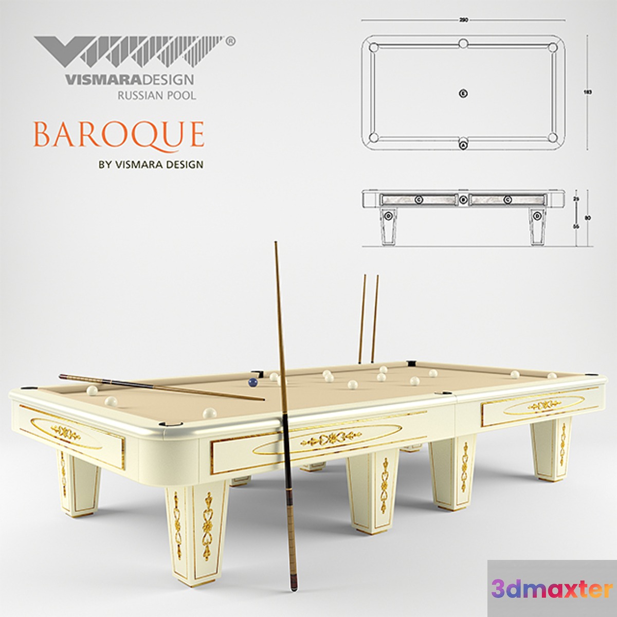 Vismara Russian Pool Baroque 3D Max