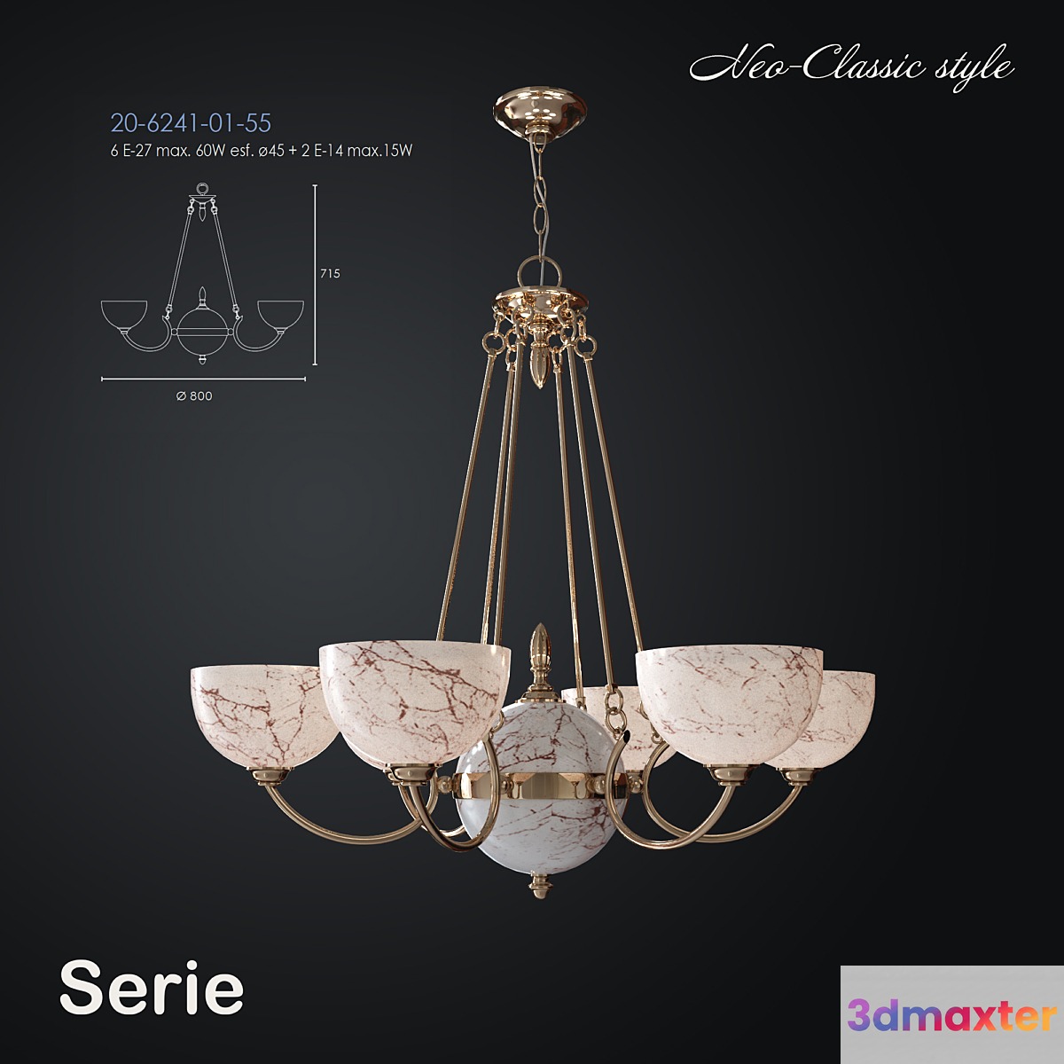 Chandelier Serie 3D Max