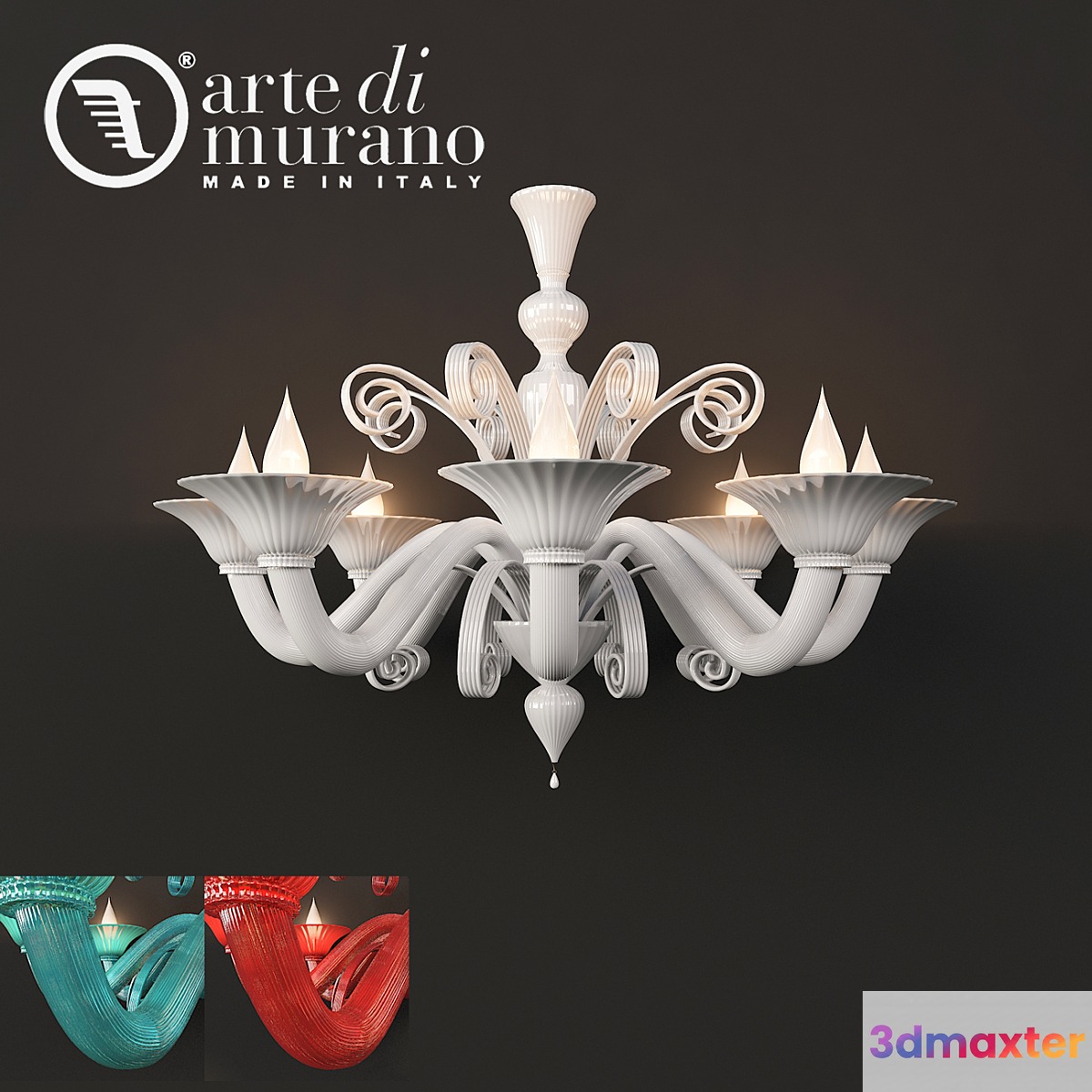 Chandelier factory Arte di Murano 3D Max
