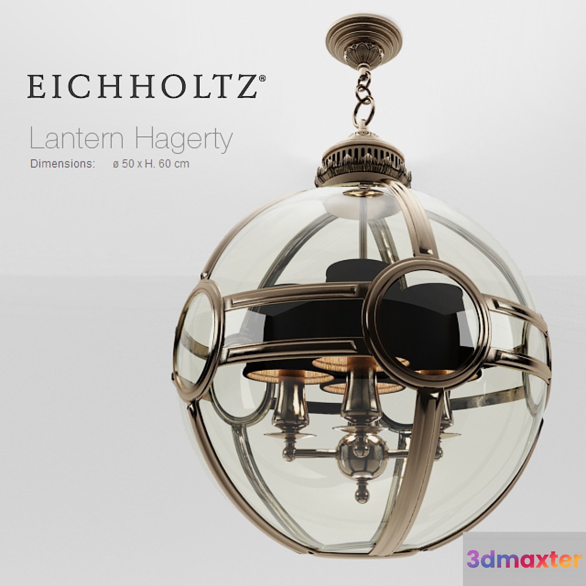 Chandelier EICHHOLTZ Lantern Hagerty 3D Max