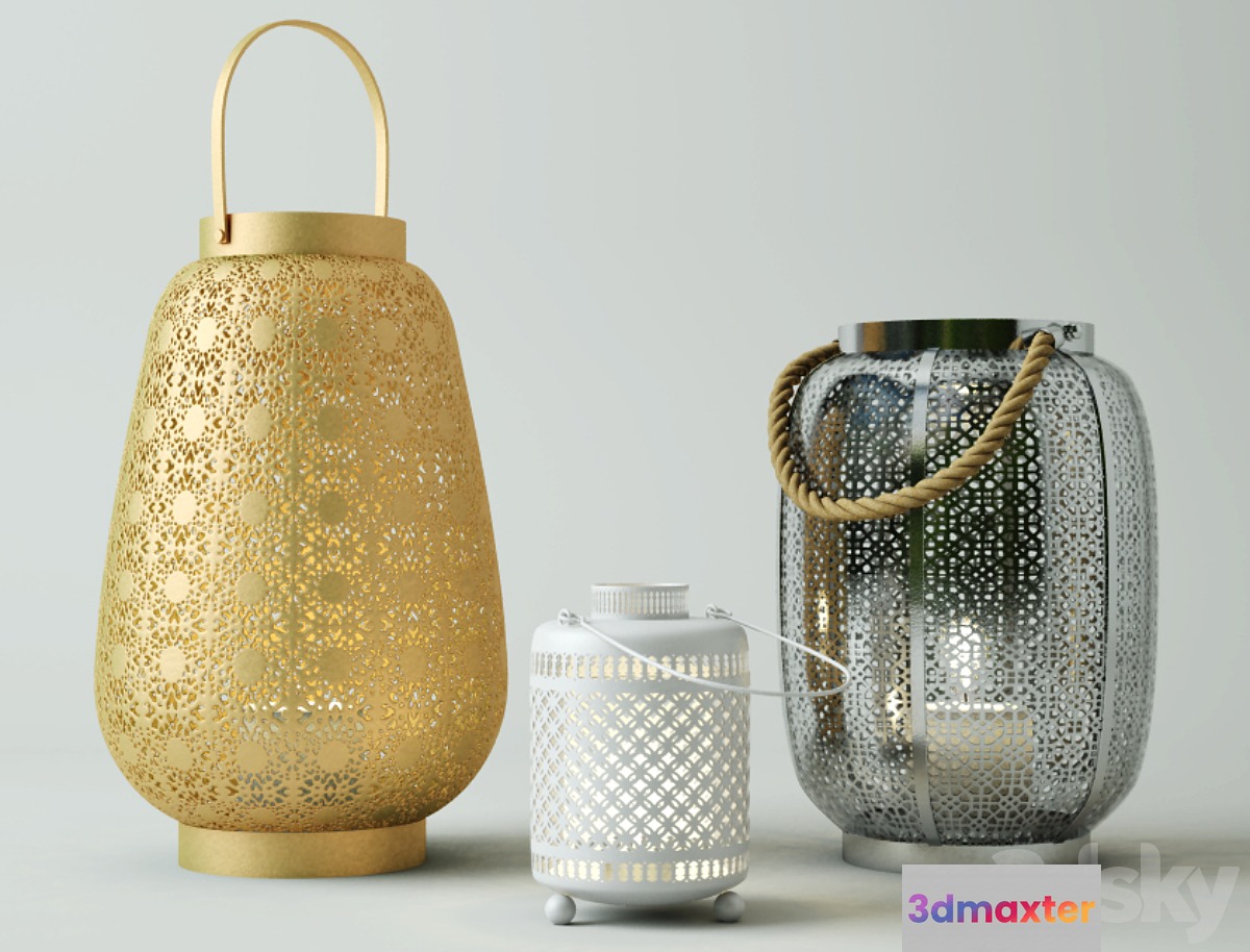 Lanterns _ ZARA HOME - No.3 3D Max