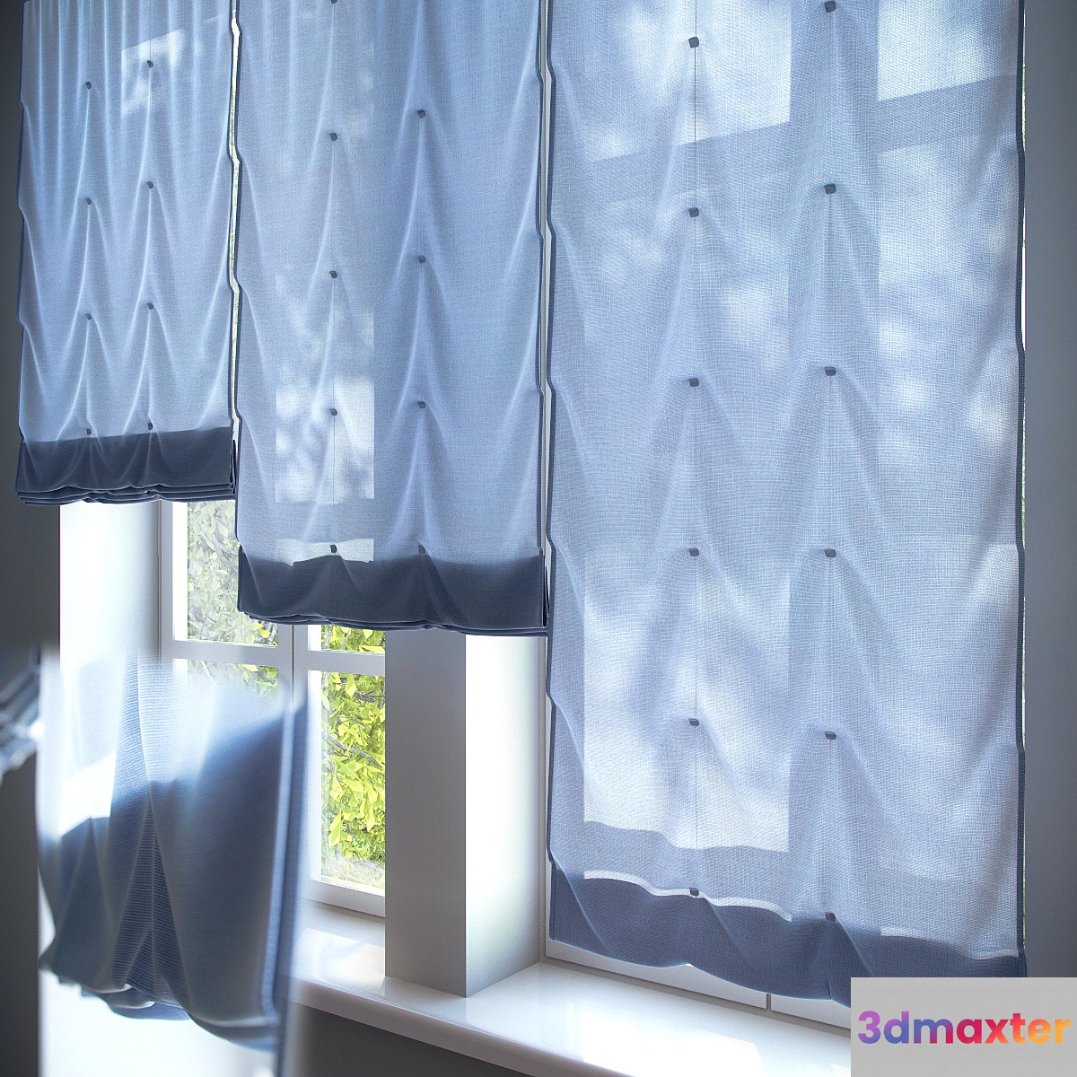 Roman blinds # 3 3D Max