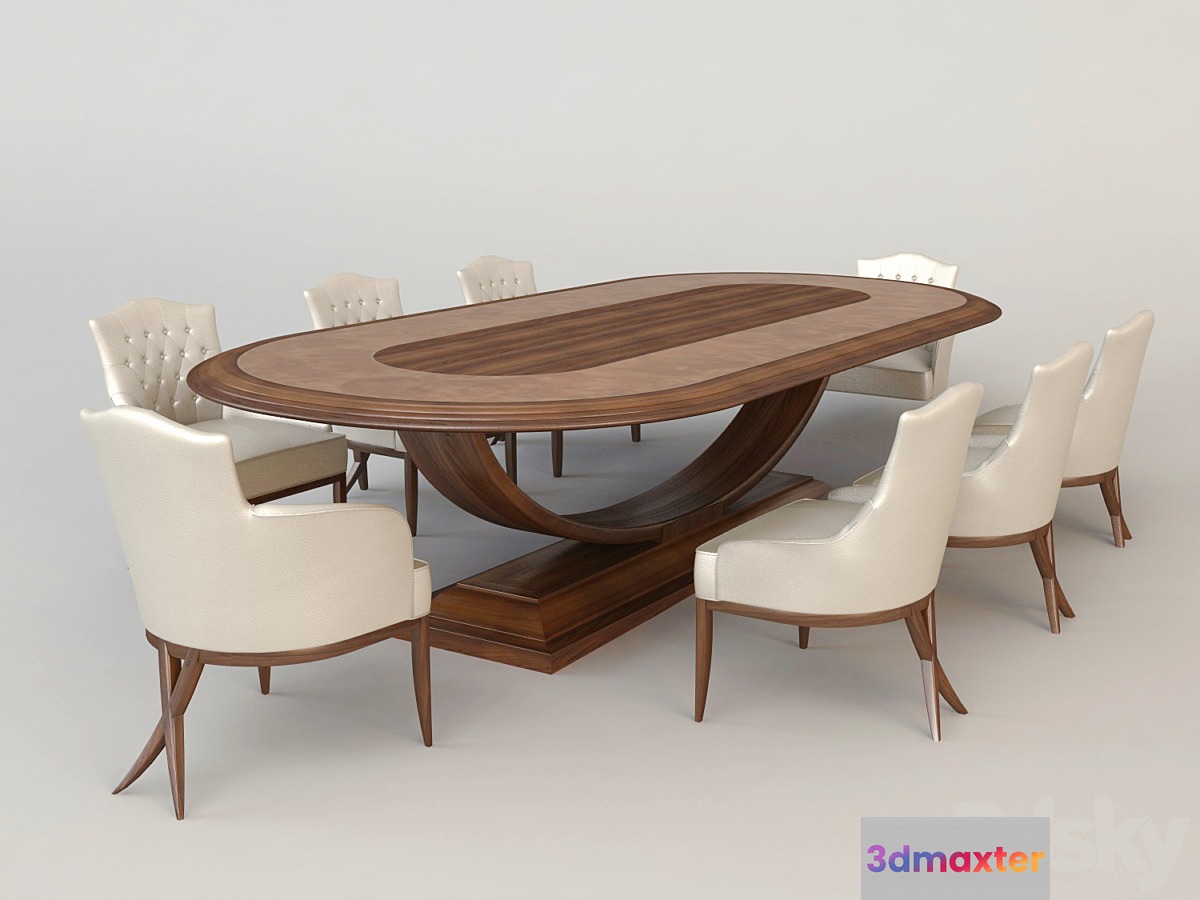tableGroup 3D Max