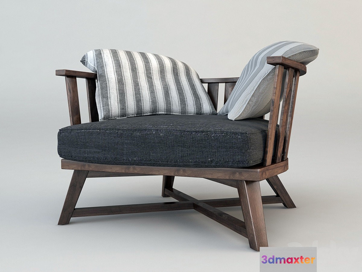 chairWood 3D Max