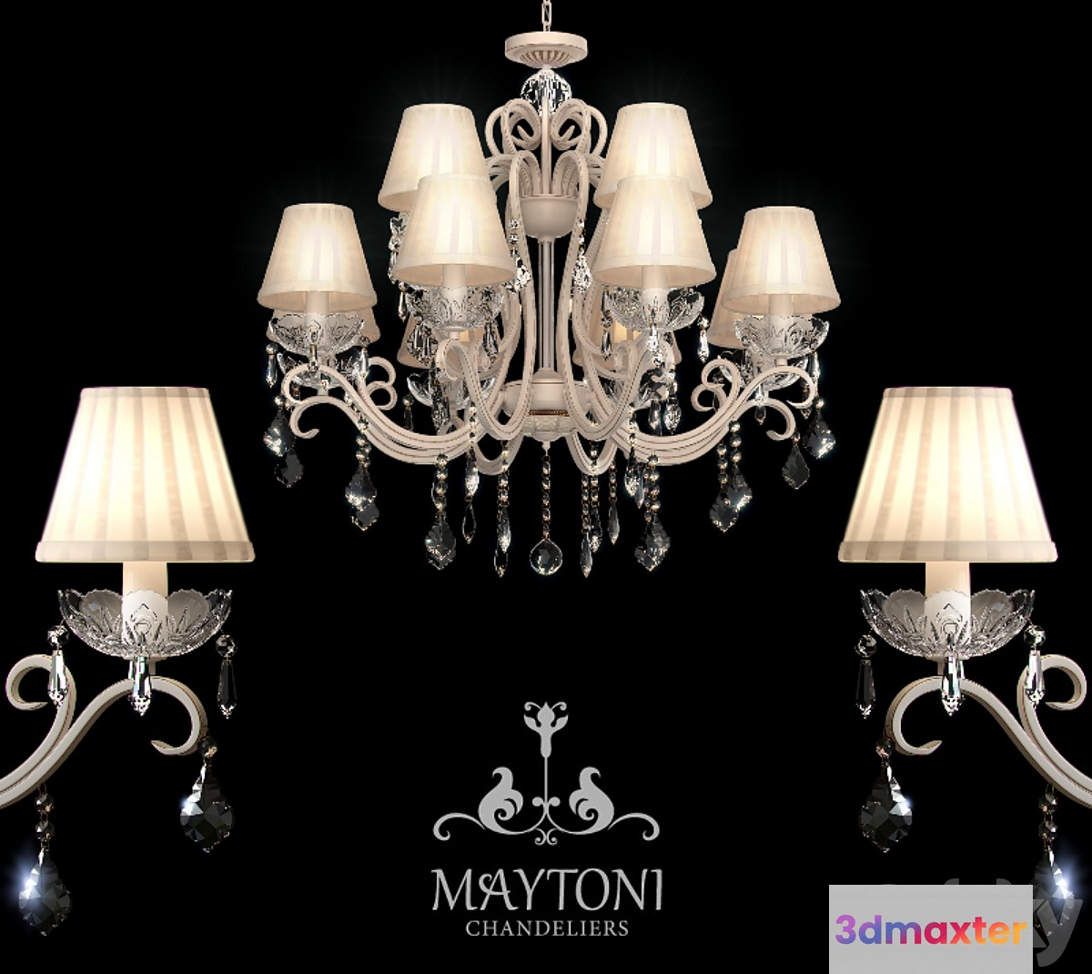 Chandelier Maytoni ARM288-12-G 3D Max
