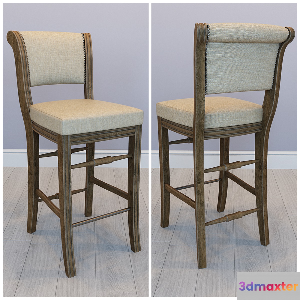 Bar Stool BJ VIP 3D Max