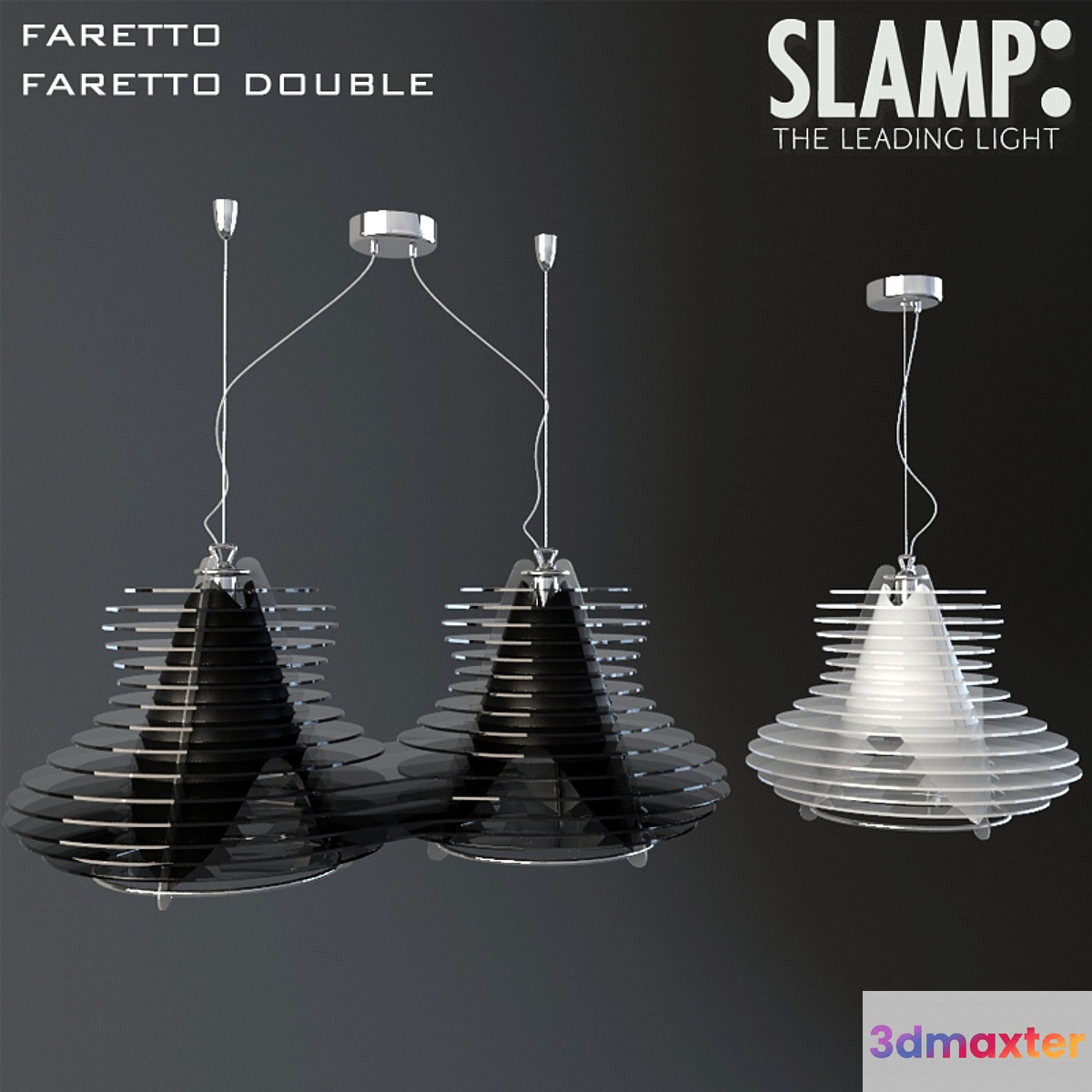 Slamp Faretto Faretto Double 3D Max