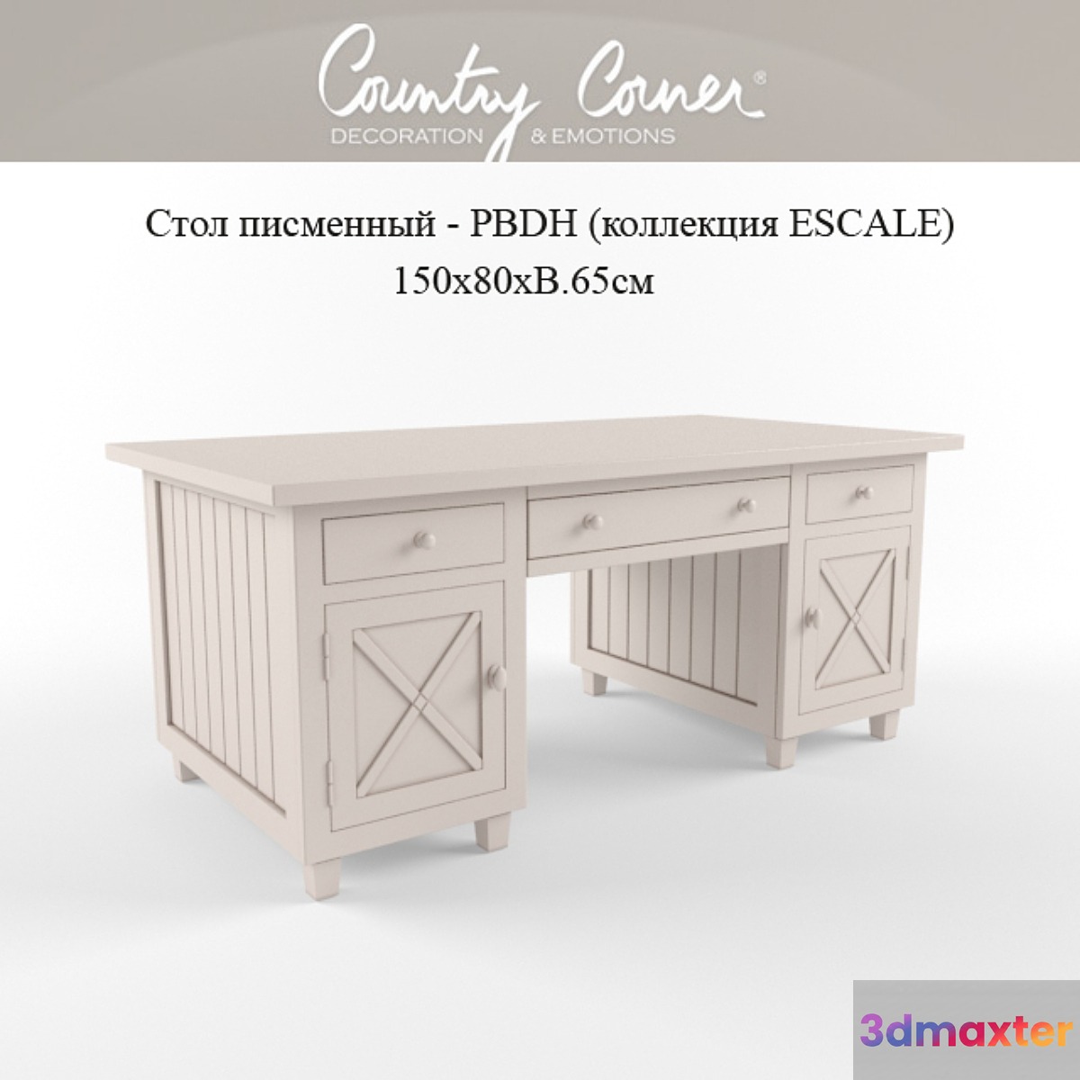 writing-desk - PBDH Country corner 3D Max