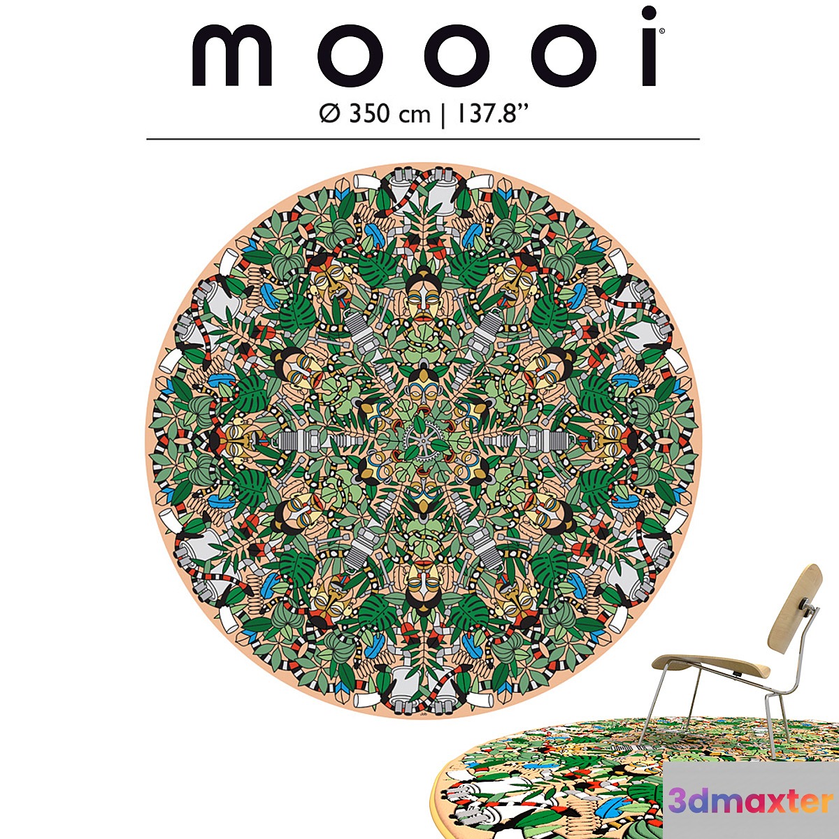 l `afrique carpet by moooi 3D Max