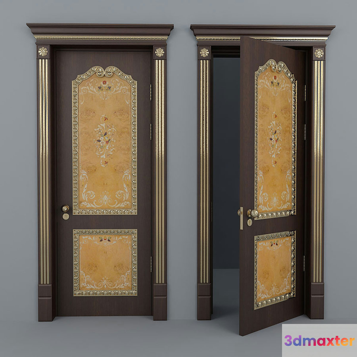 classic door 3D Max