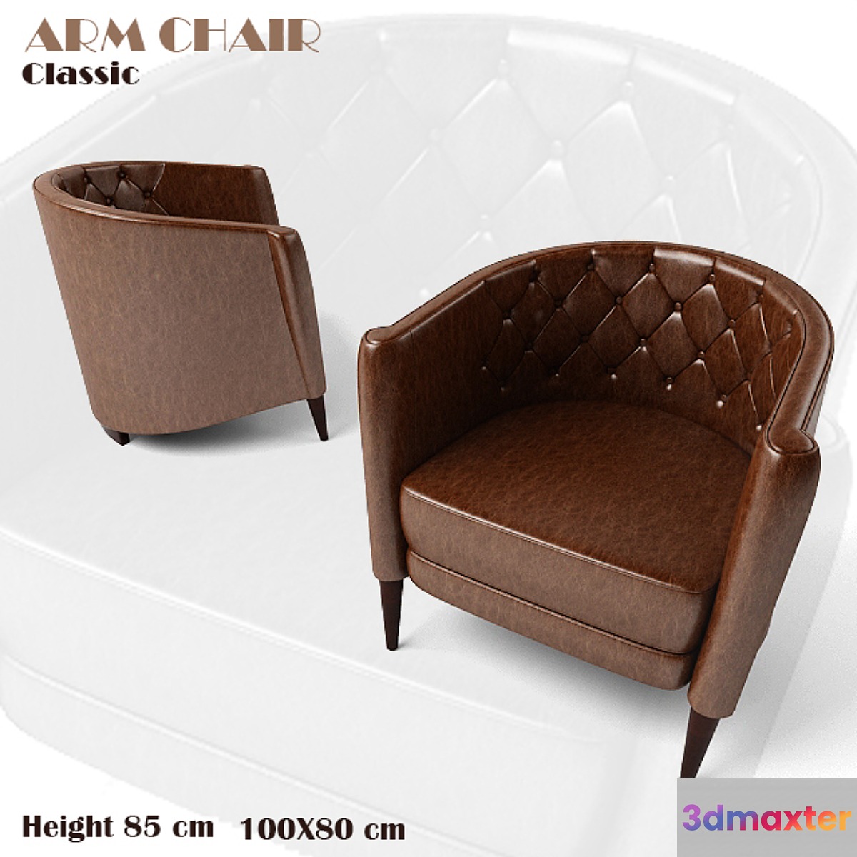 Arm Chair Classic 3D Max