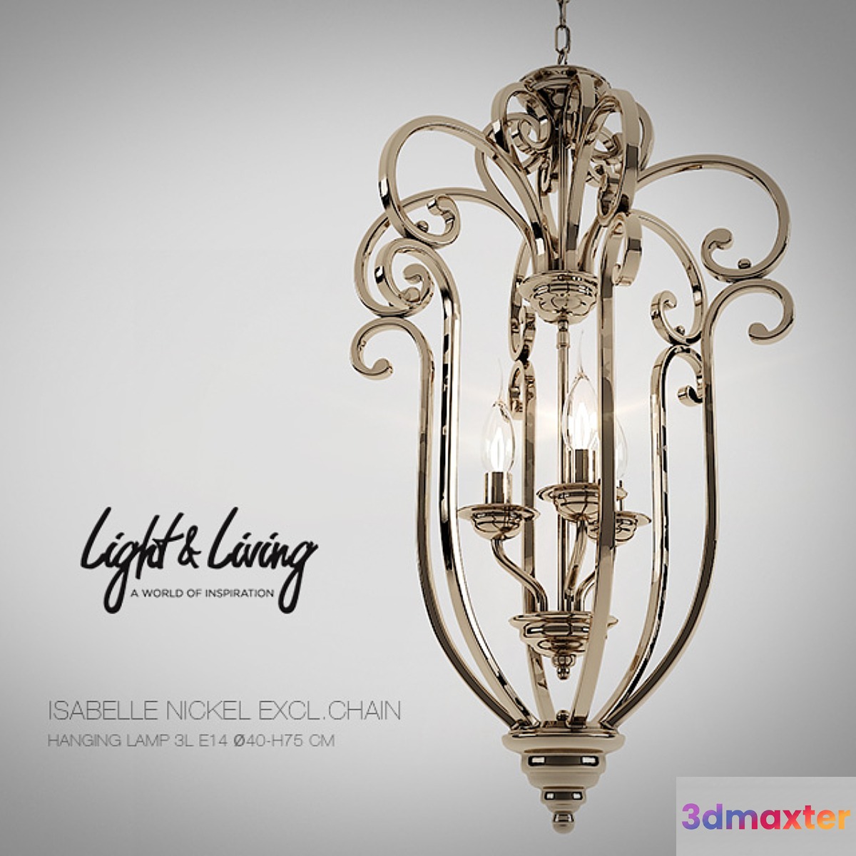 Chandelier Light & Living ISABELLE