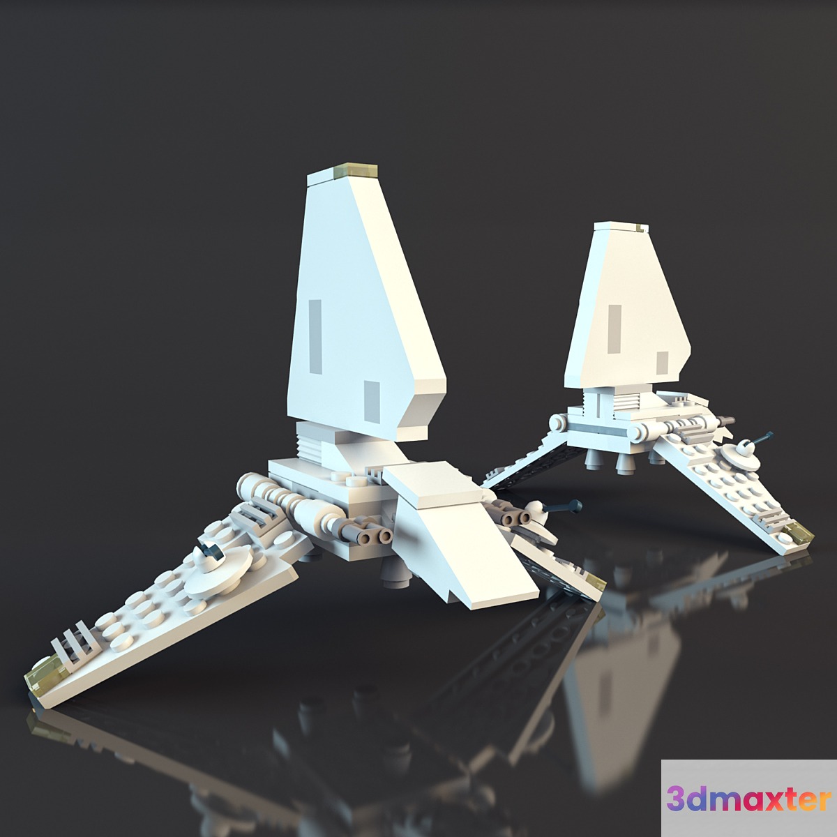 LEGO Star Wars Mini Republican Gunship and Imperial Shuttle
