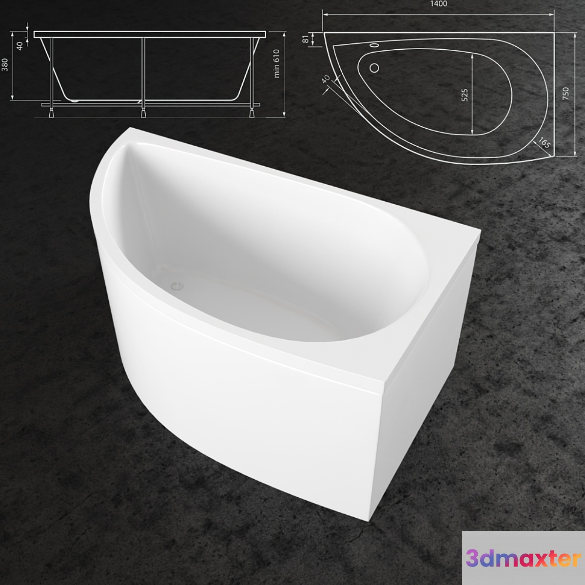 Bath Lospa 3D Max