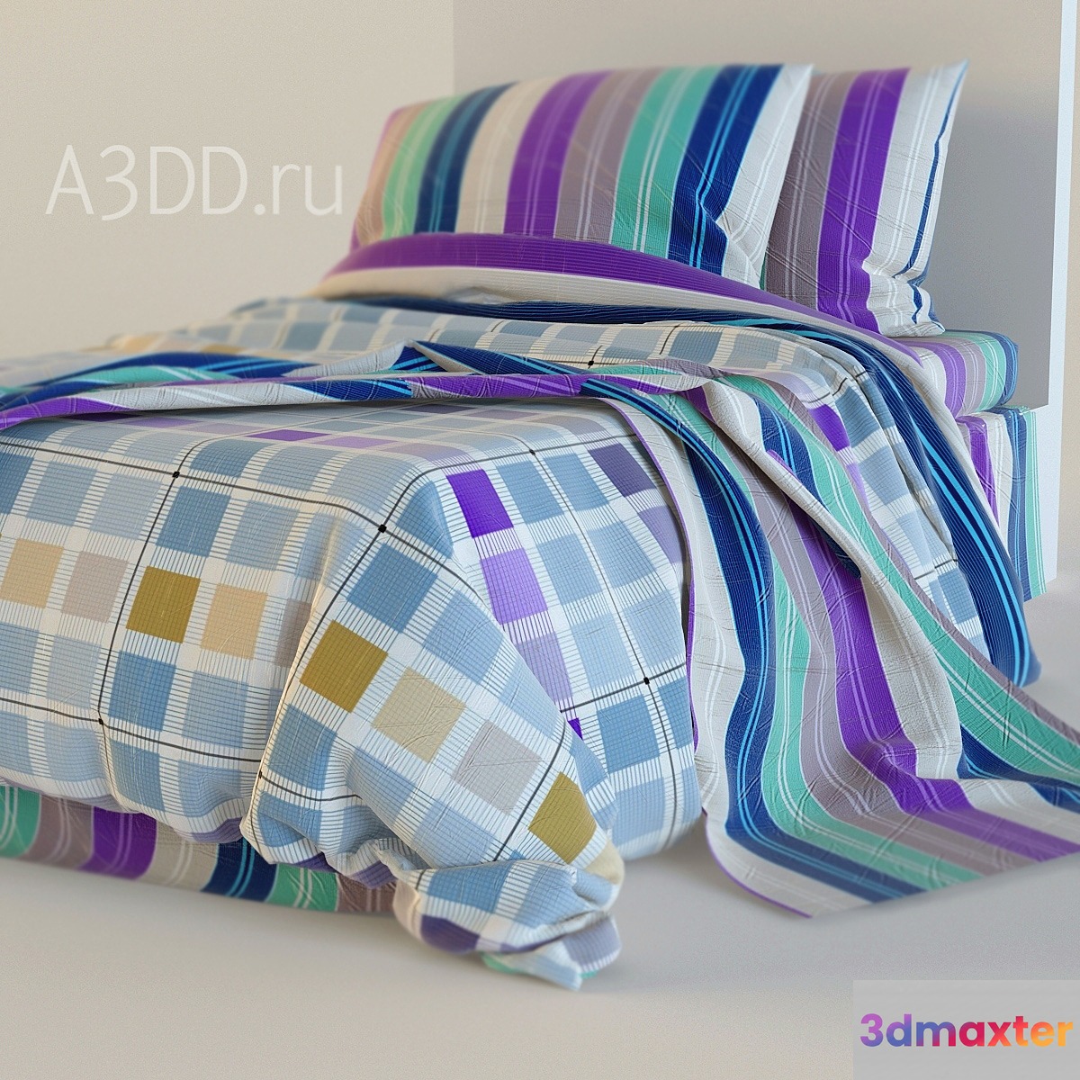 Bed for children 5 1000h1600 3D Max