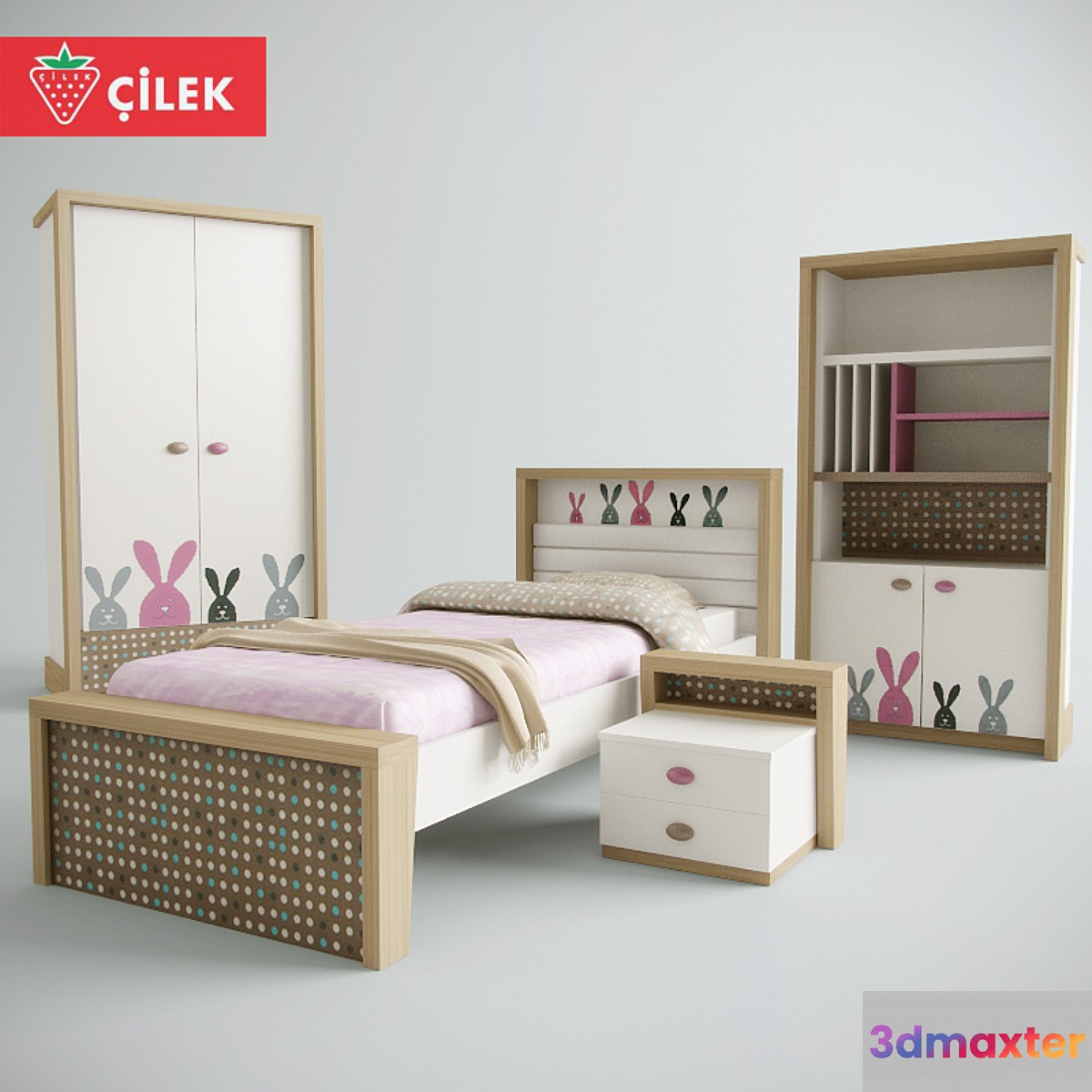 Children Cilec NewJoy. VIP-series. - Series Pink Bunny (NEW 2014) 2 3D Max