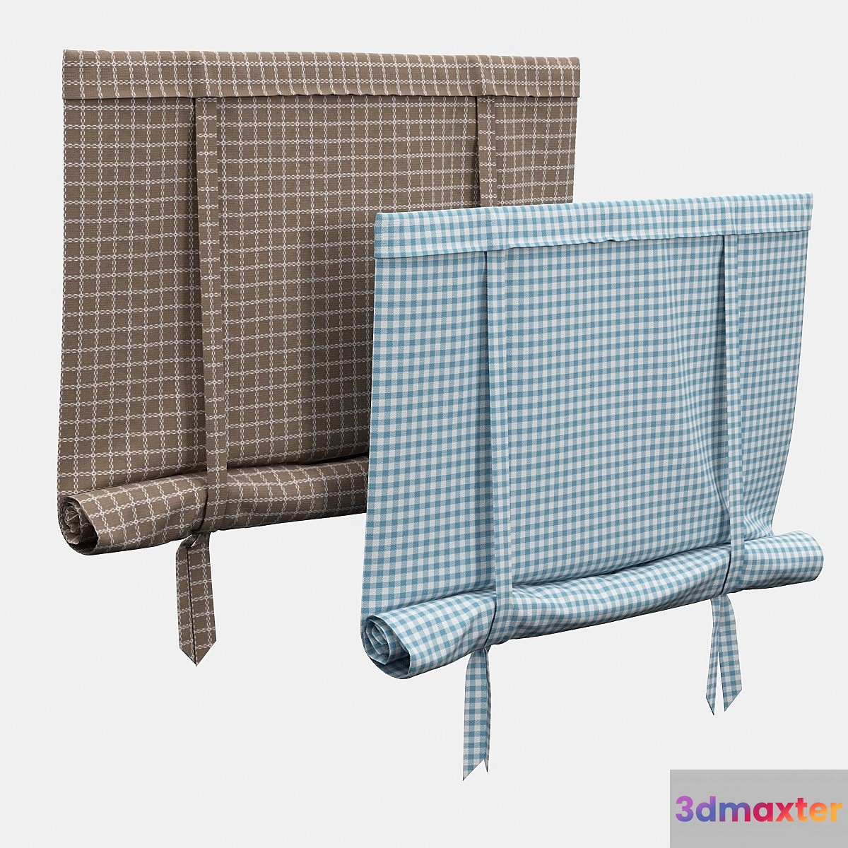 Roman blind with garters - No.2 3D Max