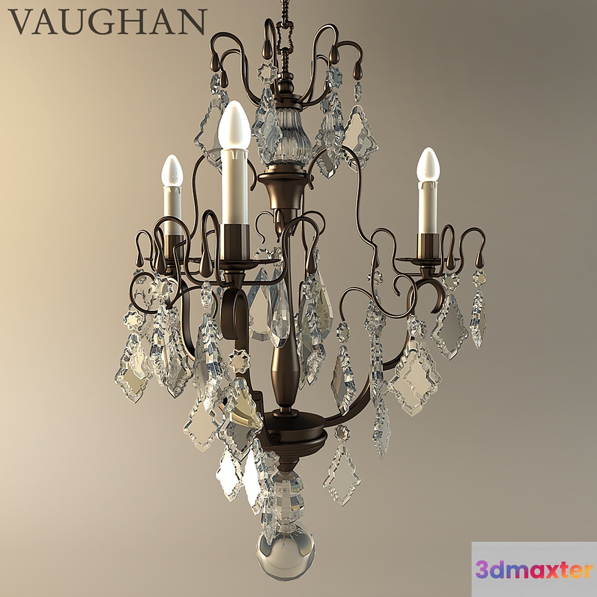 Vaughan Kington Cage Chandelier 3D Max