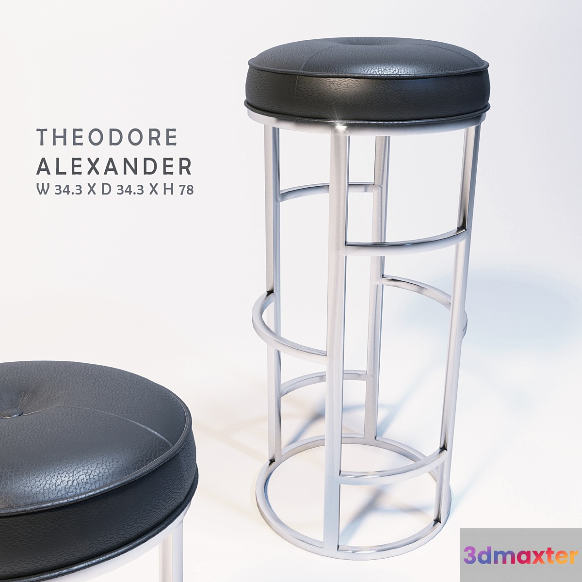 Westmacott Bar Chair 3D Max