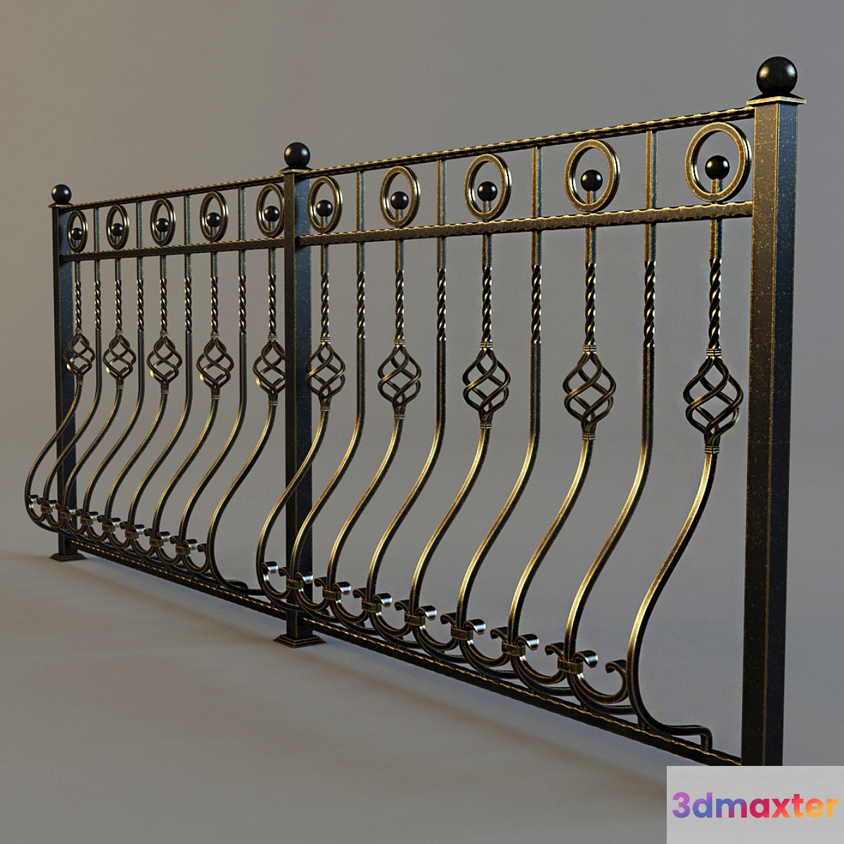 Wrought fence - No.5 3D Max