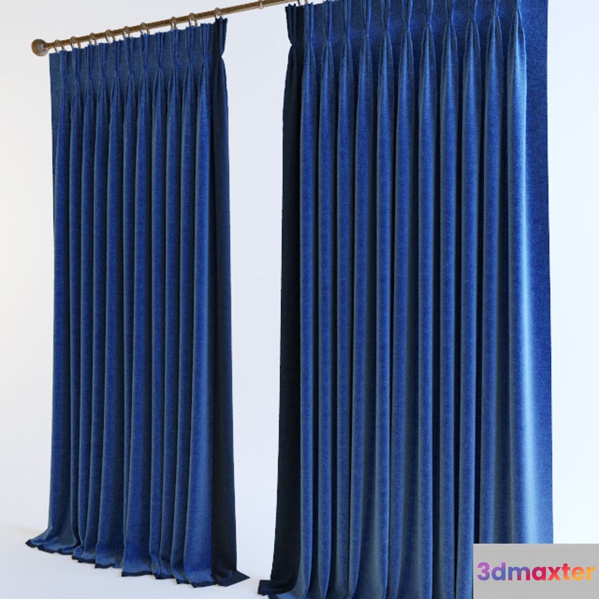 Curtains. French Twist 3D Max