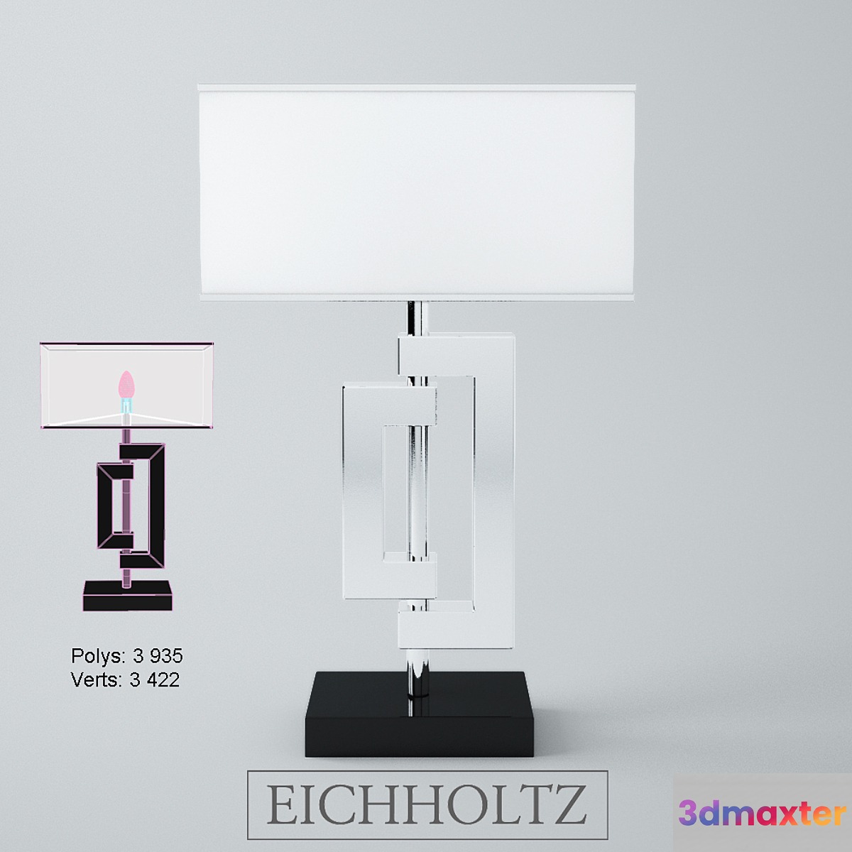 Eichholtz lamp table leroux 3D Max