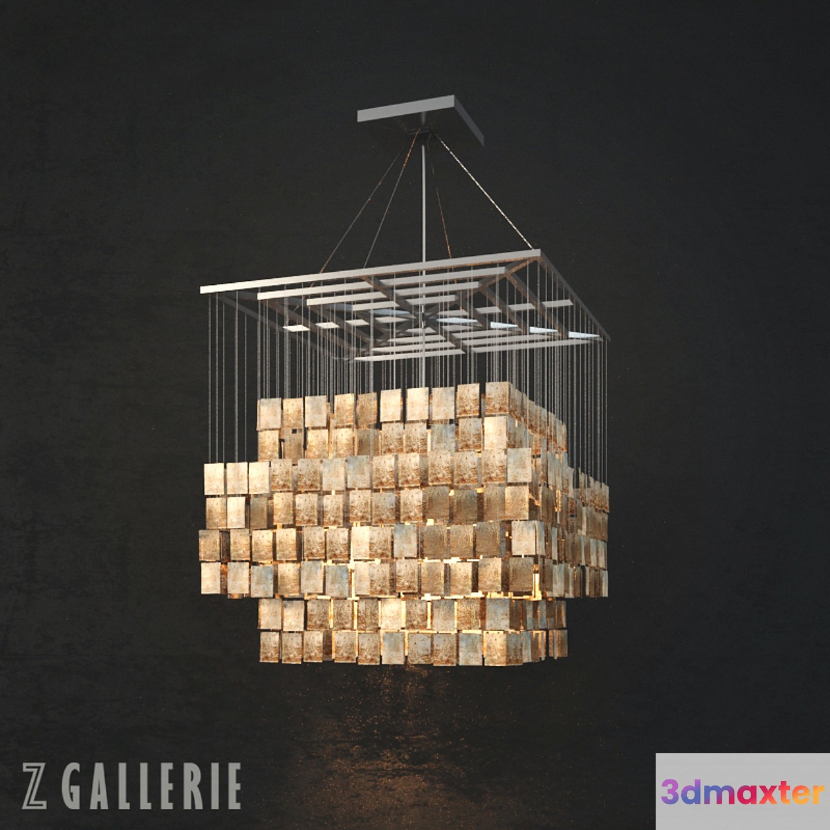 chandelier Capiz Chandelier from Z Gallerie 3D Max
