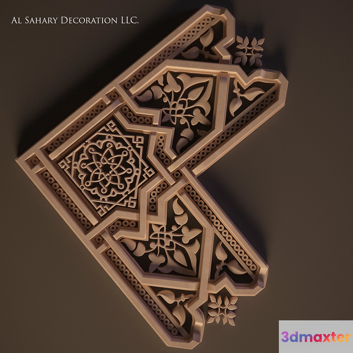 Arabic decor (corner element) 3D Max