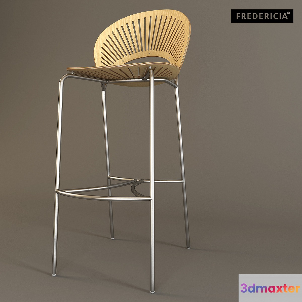 FREDERICIA _ TRINIDAD bar stool _ 3300 3D Max