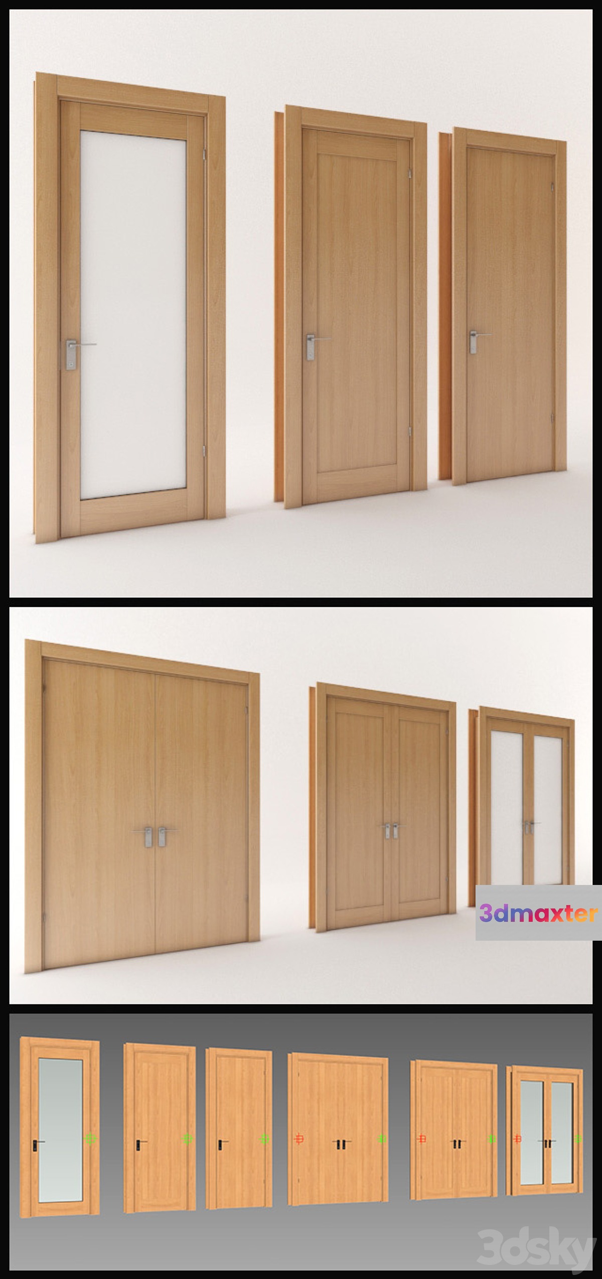 Generic Interior Doors [Hinged] 3D Max