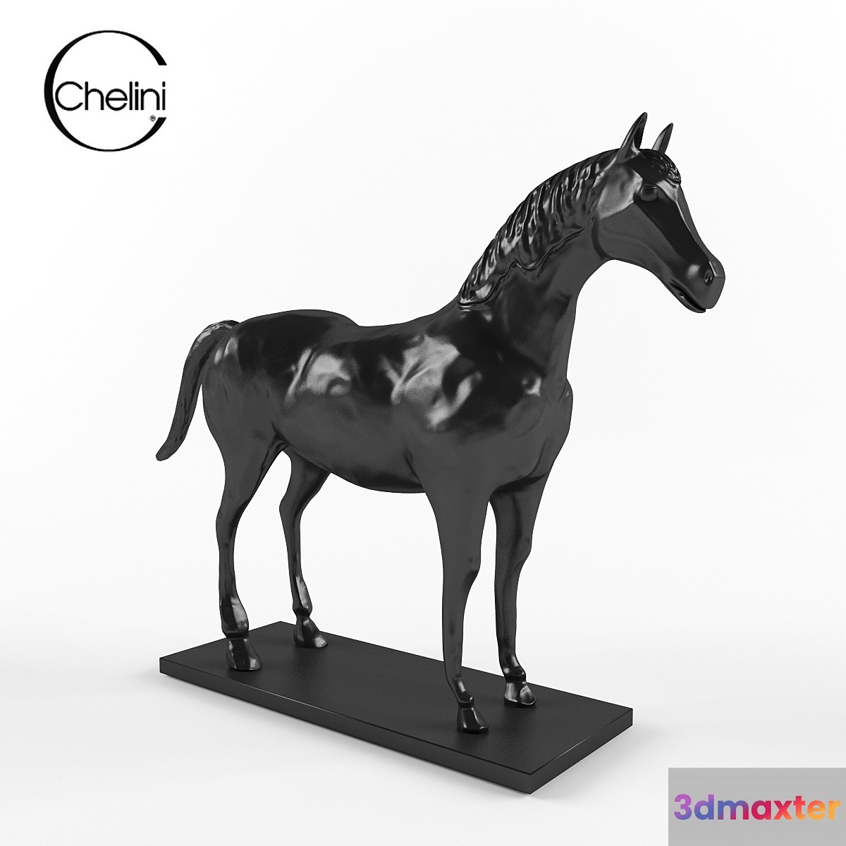 A statuette in the shape of a horse 