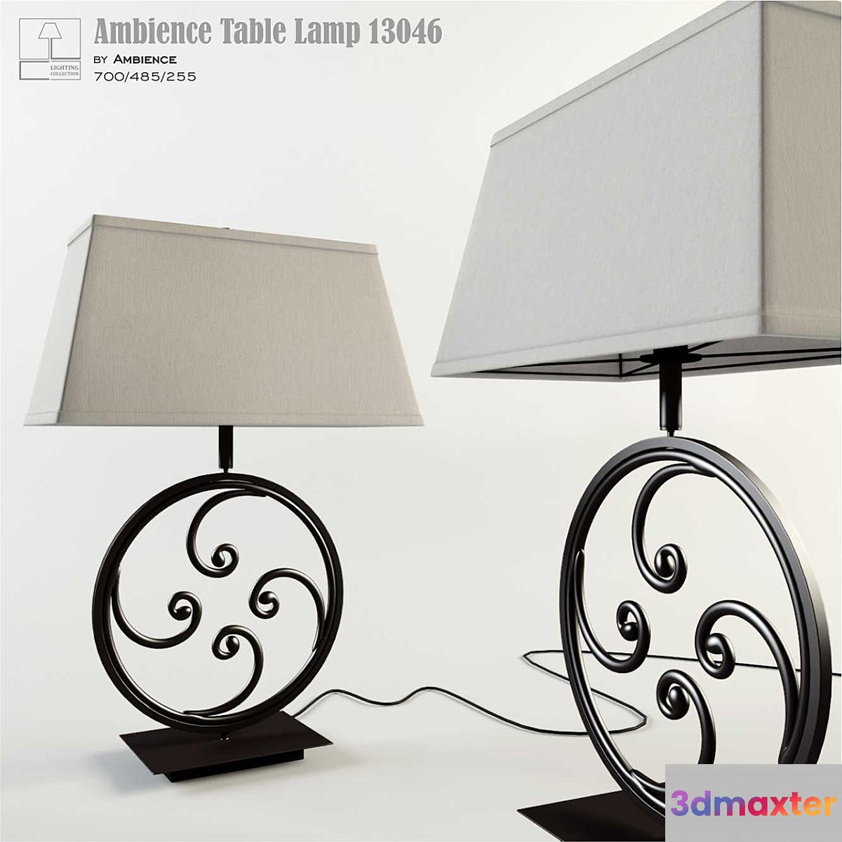 Ambience Table Lamp 13046 3D Max