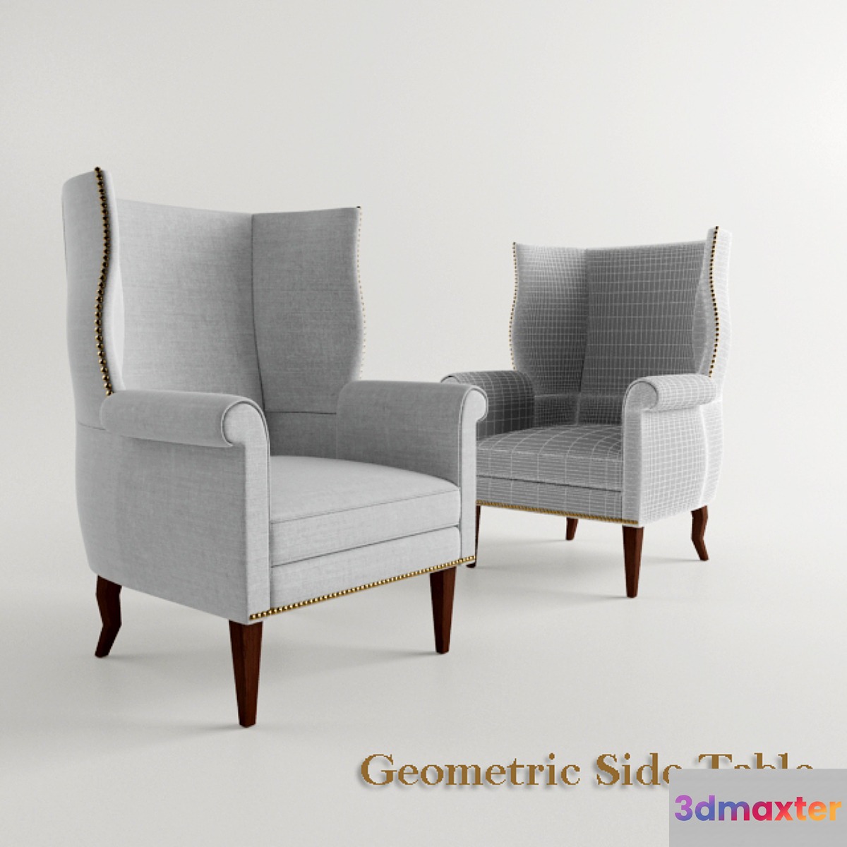 chimney wing chair 3D Max