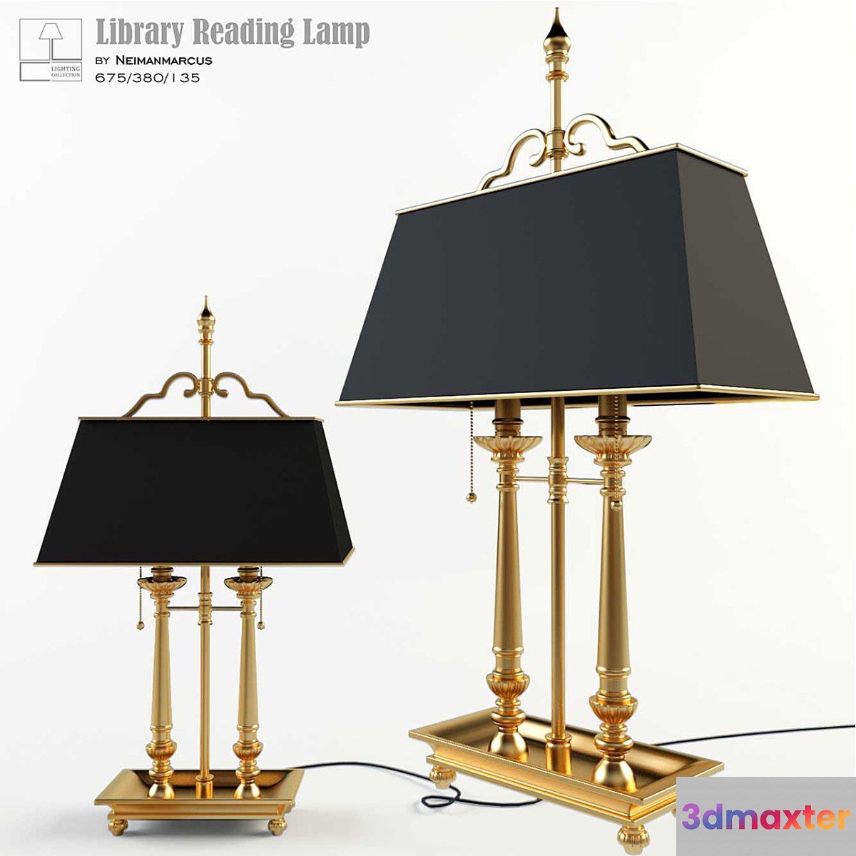 Library Reading Lamp 3D Max