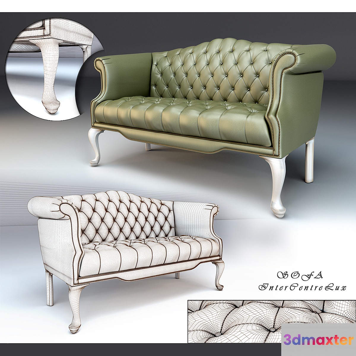 Sofa Inter Centre Lux 3D Max