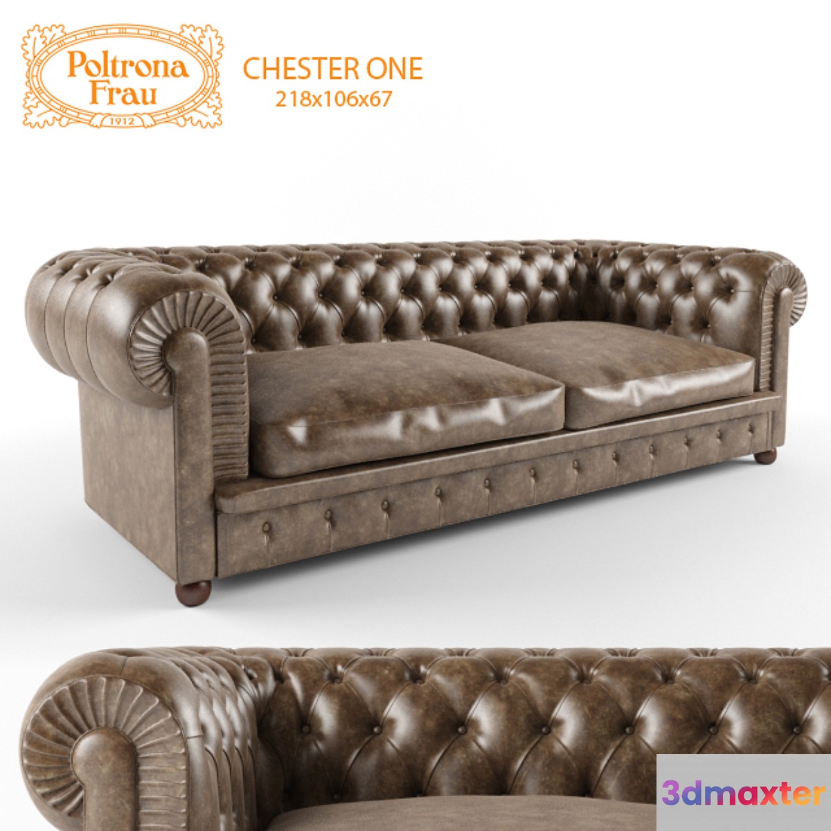 POLTRONA FRAU chester one 3D Max