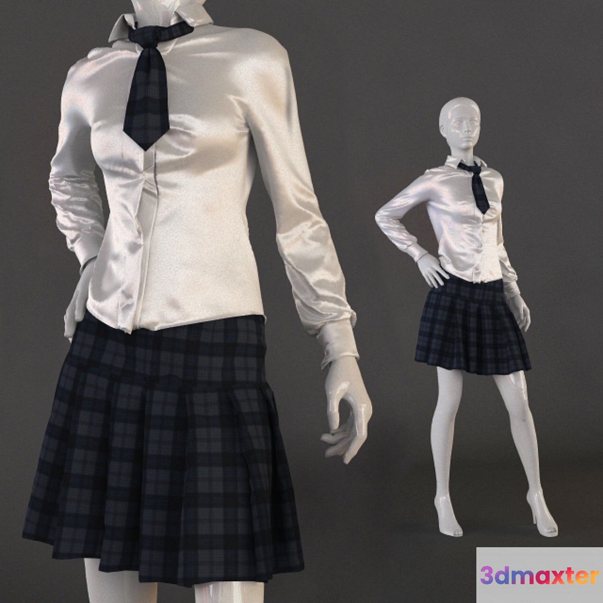 School uniform 3D Max